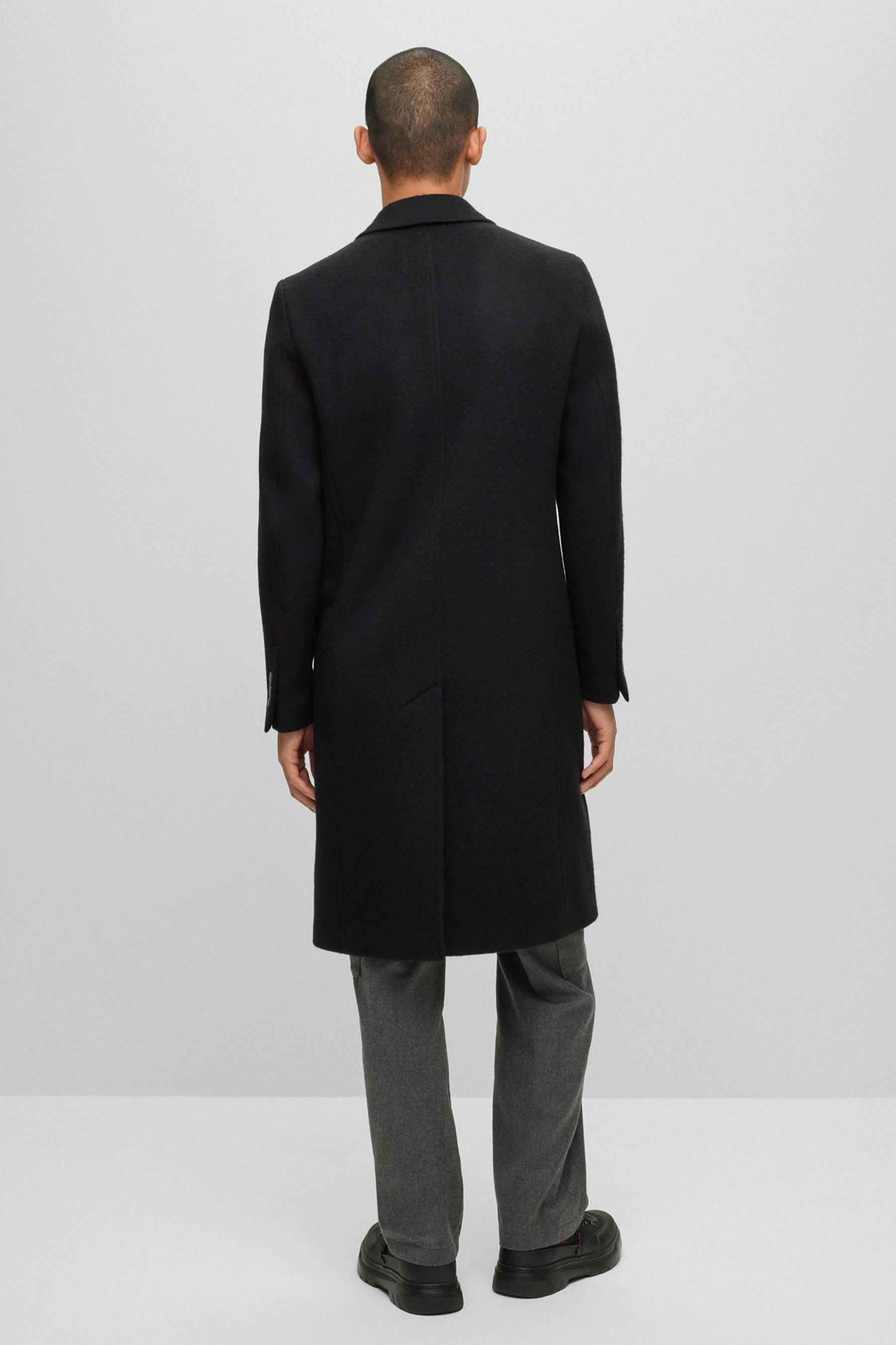 HUGO Slim Fit Wool Blend Coat Miroy HUGO Slim Fit Wool Blend Coat Miroy