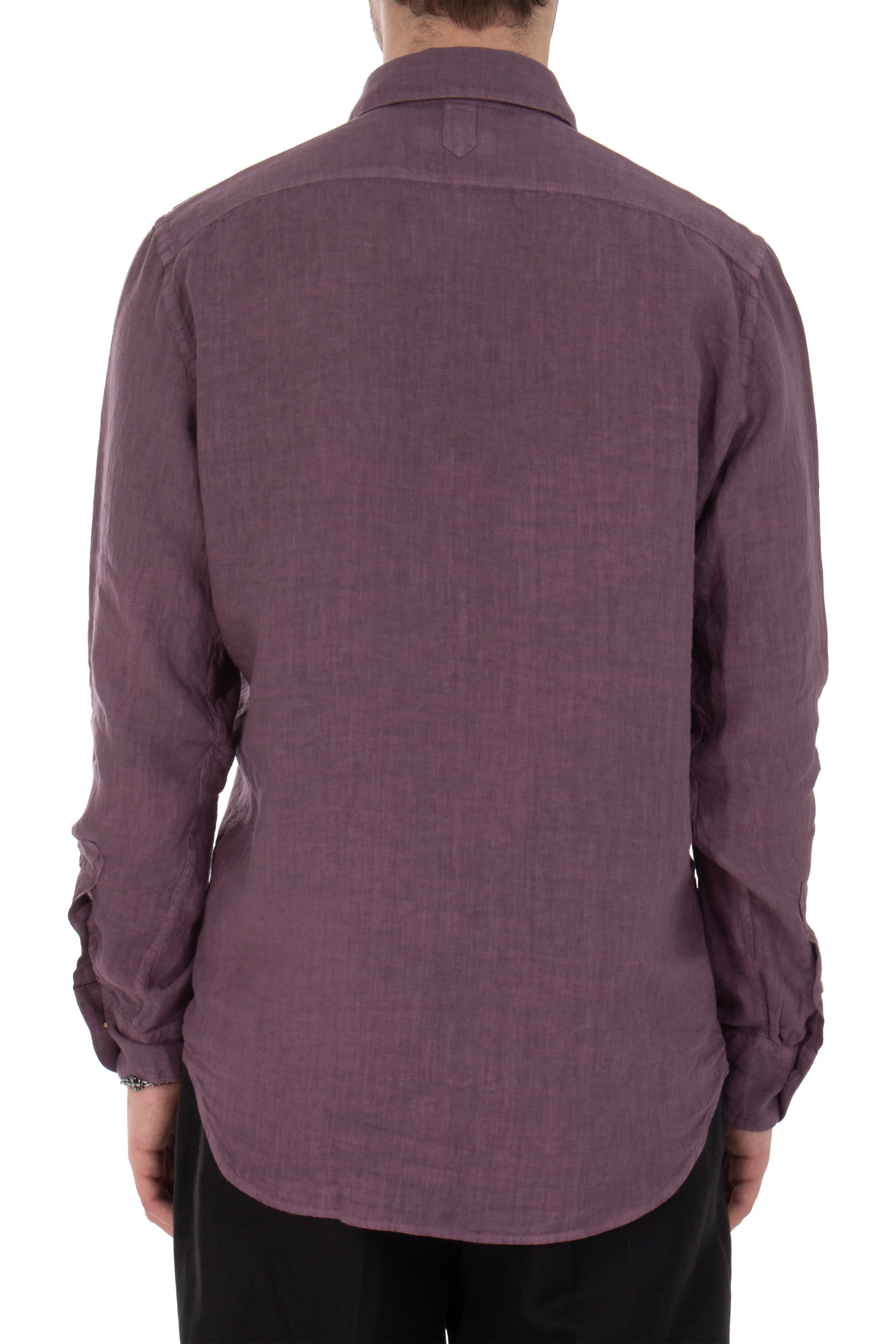 CANALI Pleated Bib Regular Fit Linen Shirt CANALI Pleated Bib Regular Fit Linen Shirt