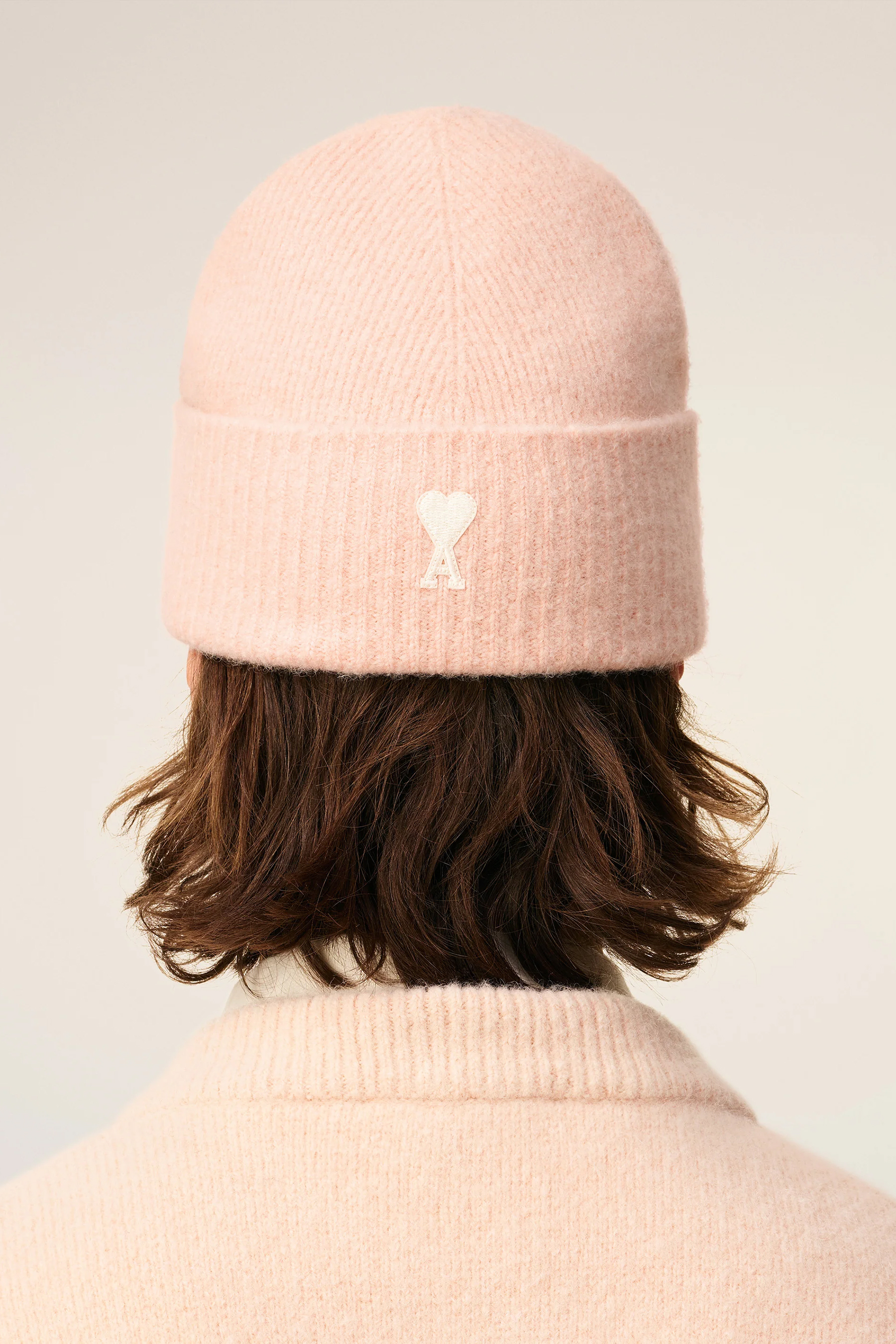 AMI PARIS Ami De Coeur Alpaca Blend Beanie Hut, Mütze, Person, Frau