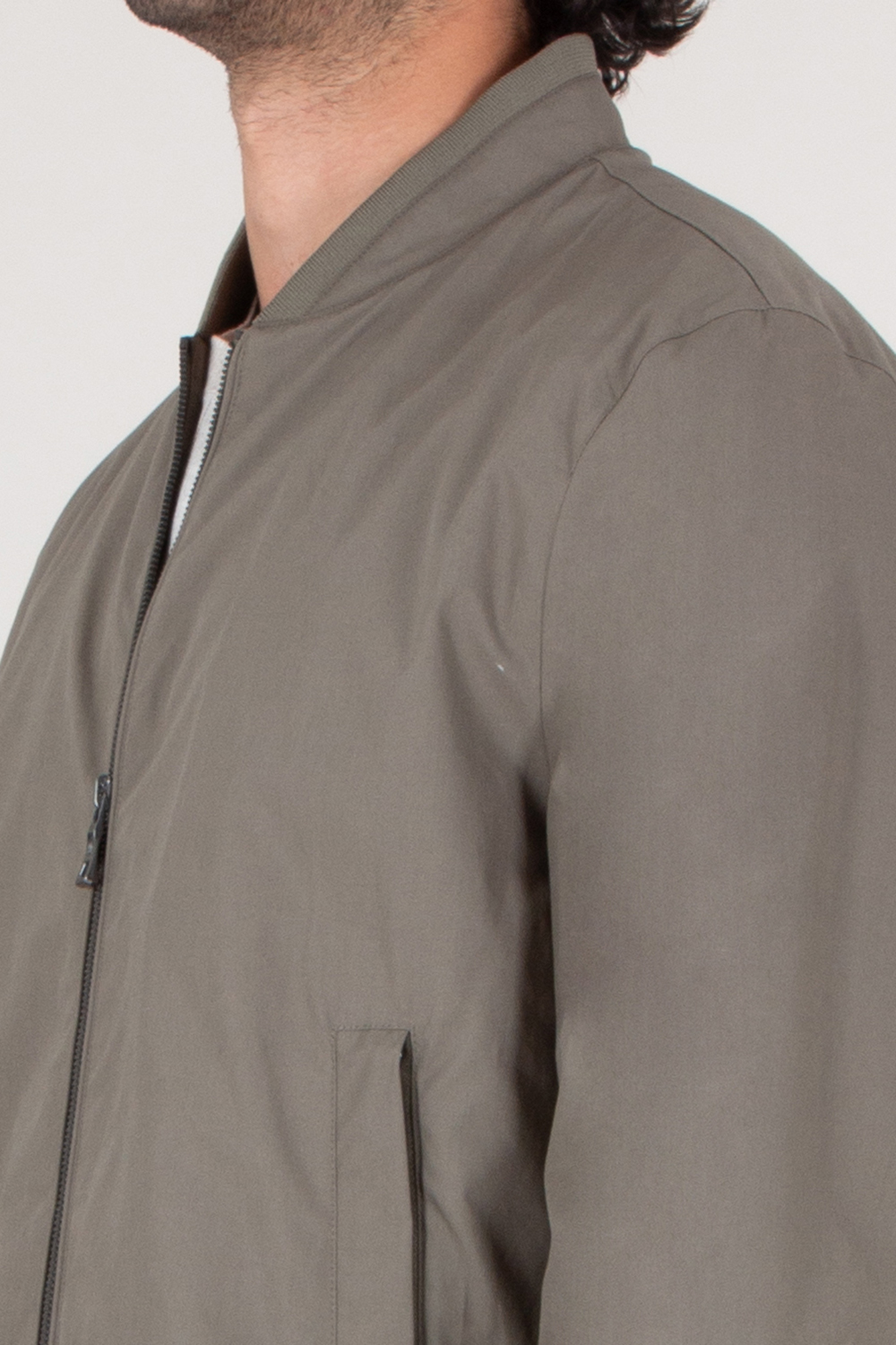 MAXIMILLAN Regular Fit Cotton Poplin Bomber Jacket