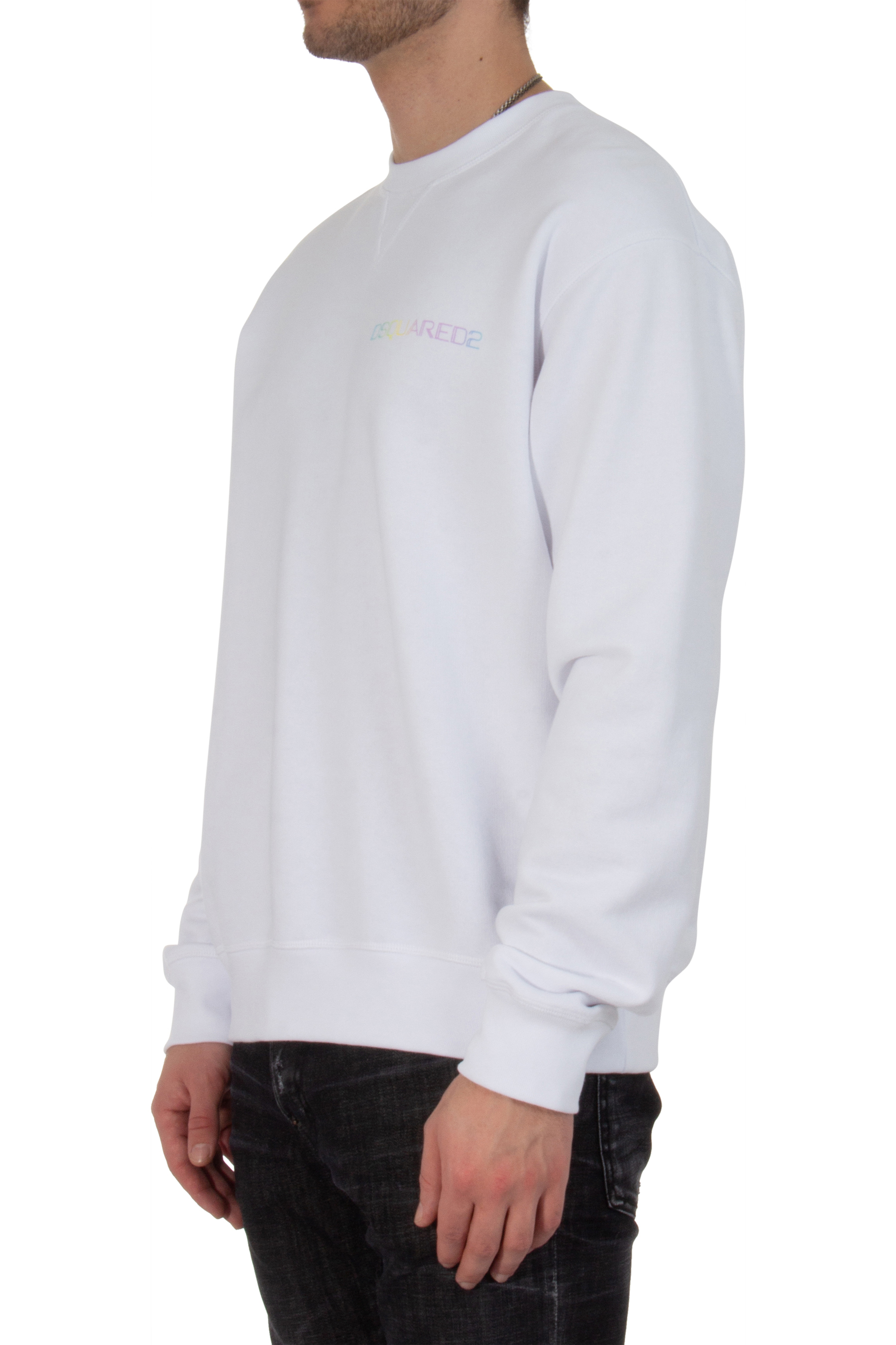 DSQUARED2 Palm Beach Cool Fit Cotton Sweatshirt DSQUARED2 Palm Beach Cool Fit Cotton Sweatshirt