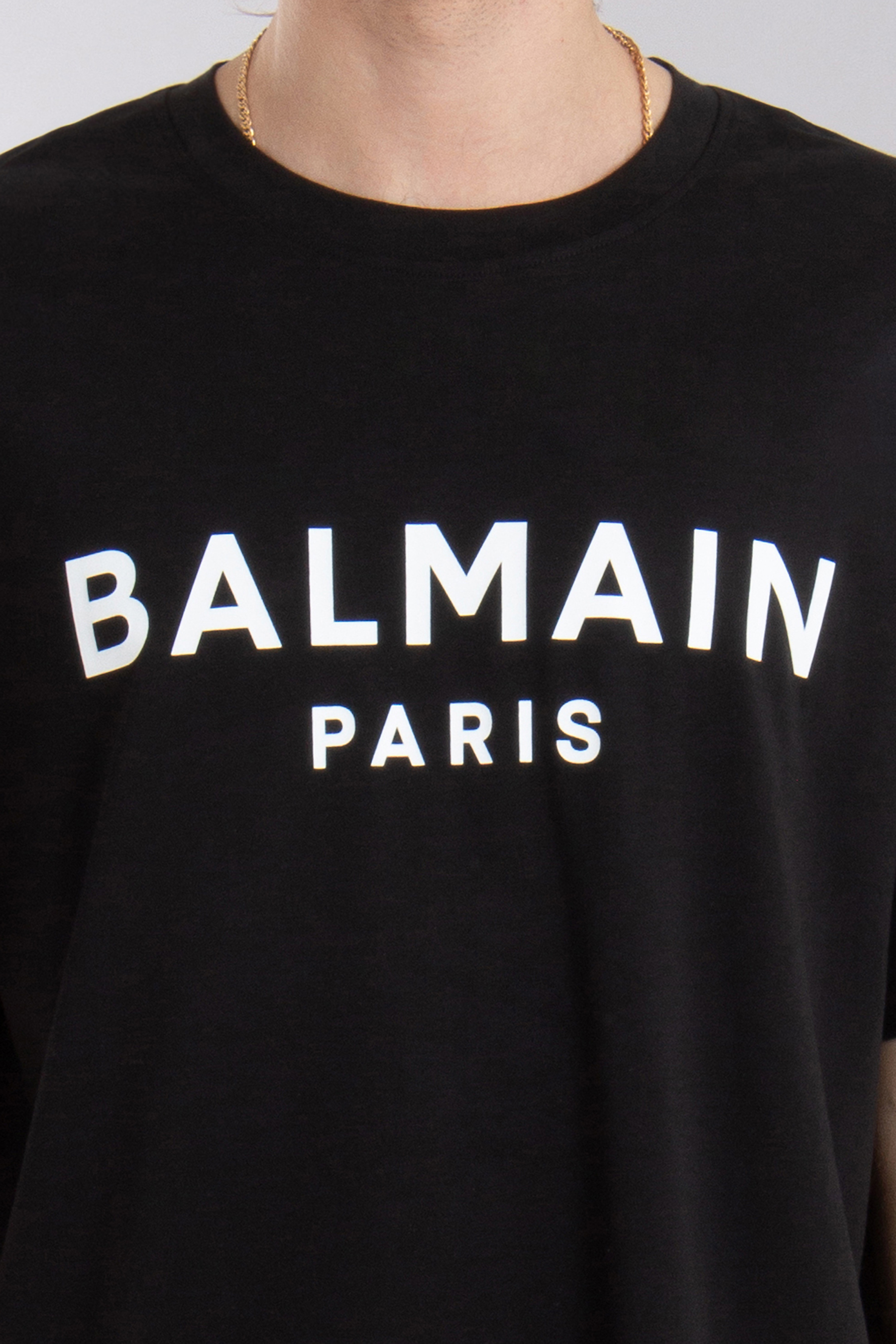 BALMAIN Printed Organic Cotton Jersey T-Shirt BALMAIN Printed Organic Cotton Jersey T-Shirt