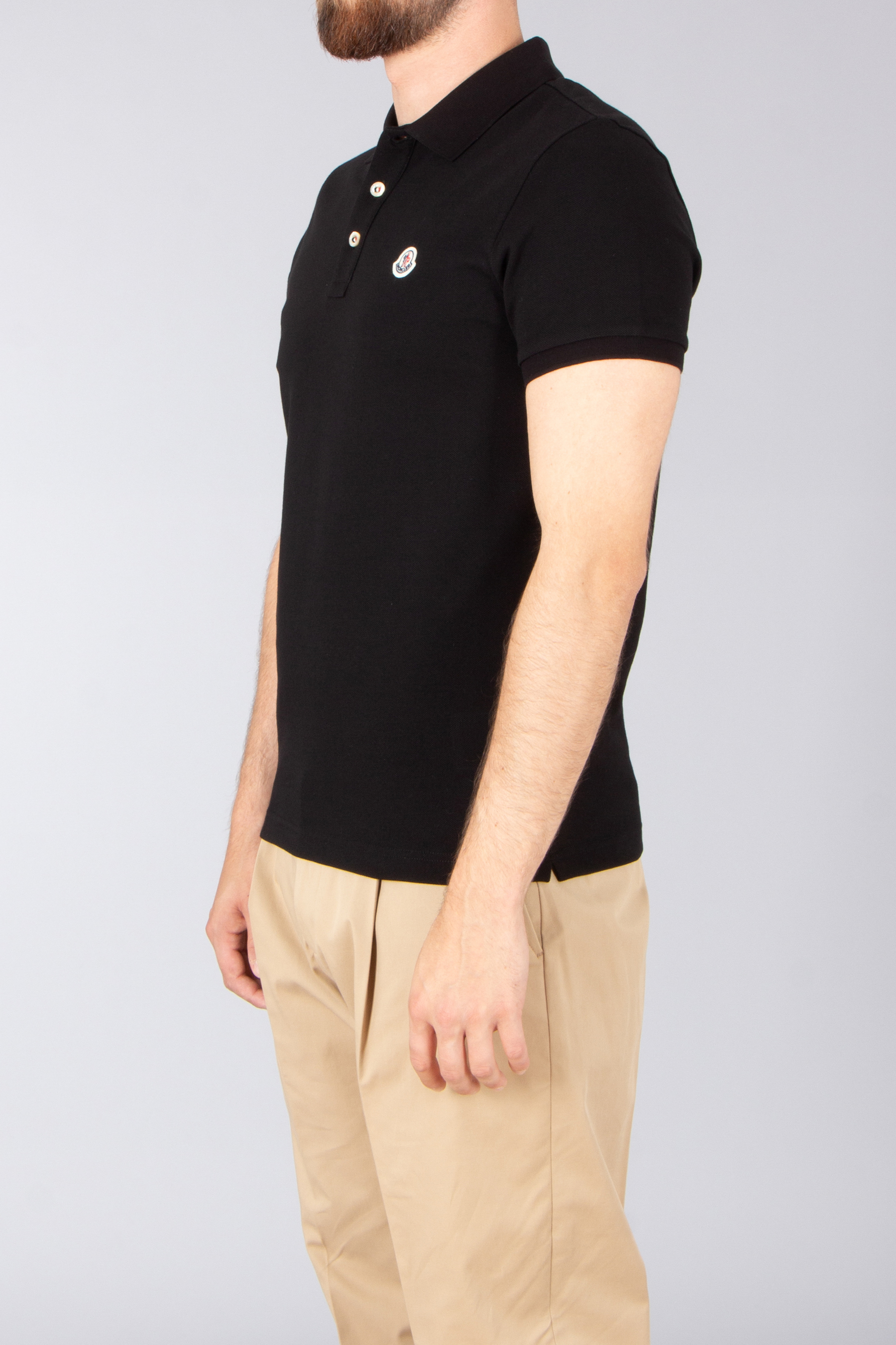 MONCLER Regular Fit Cotton Piqué Polo Shirt T-shirt, Erwachsener, Männlich, Mann, Person