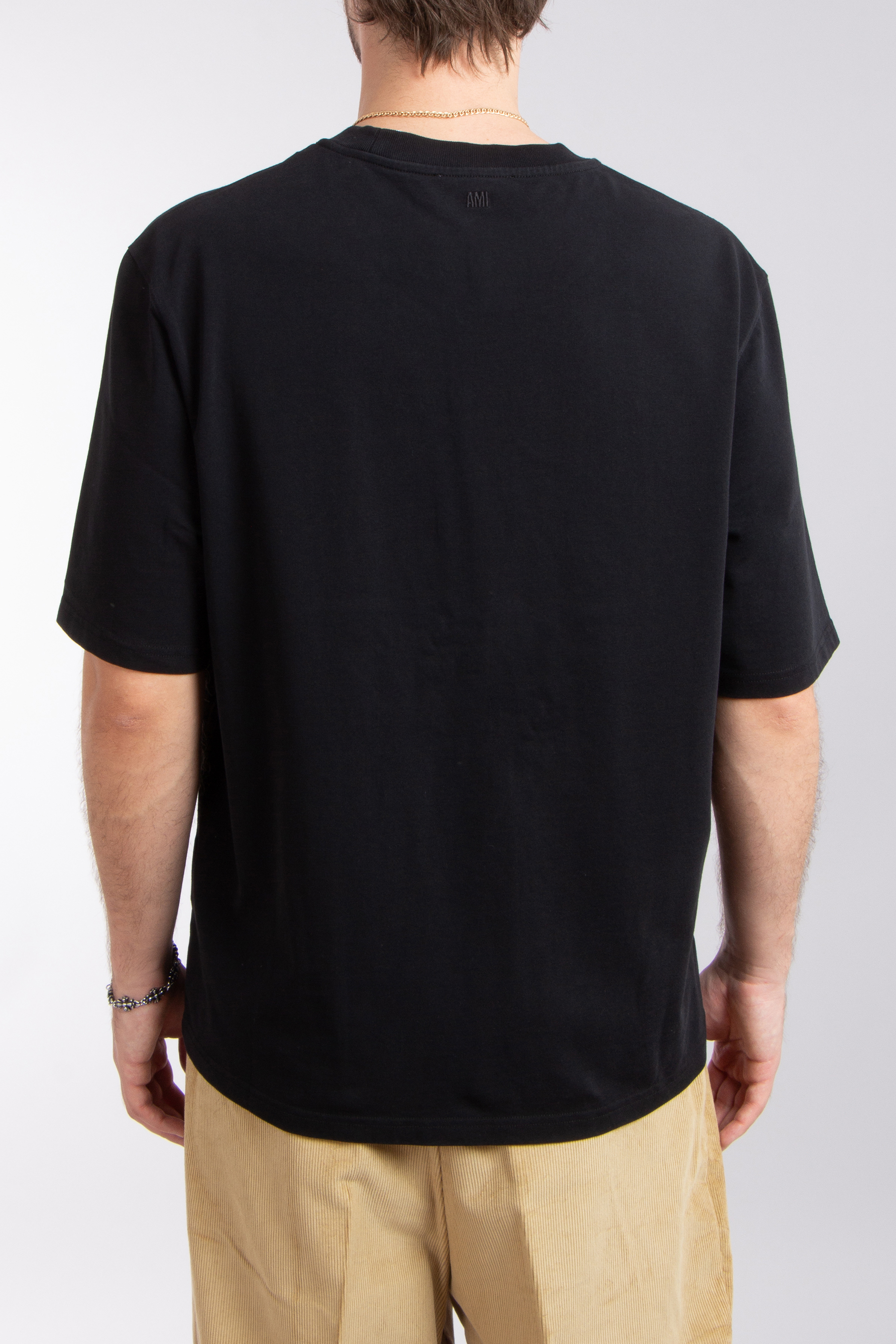 AMI PARIS Embroidered Organic Cotton T-Shirt