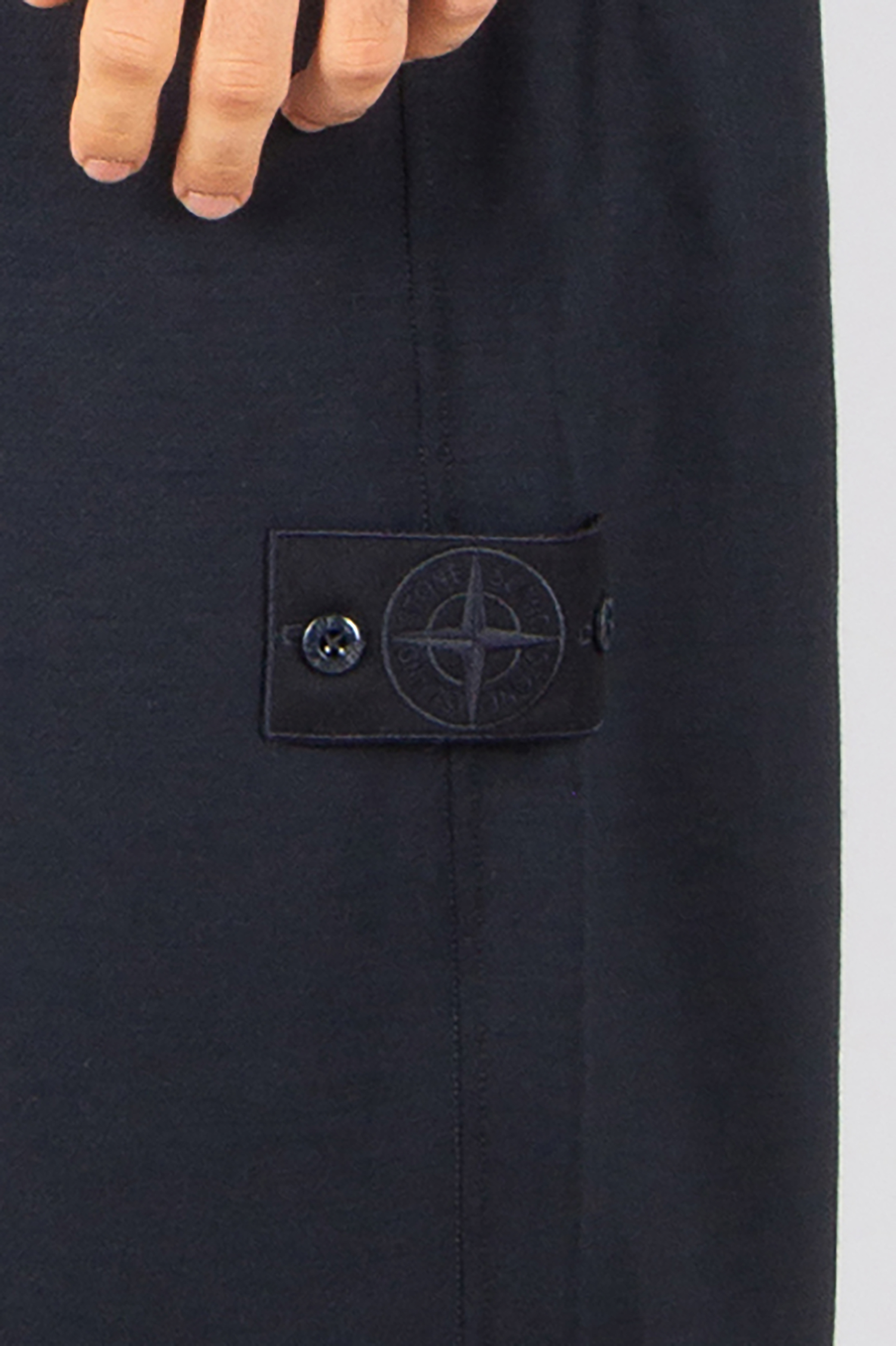 STONE ISLAND Relaxed Fit Ghost Piece Wool-Cotton Fleece Sweatpants Bekleidung, Hosen, Person