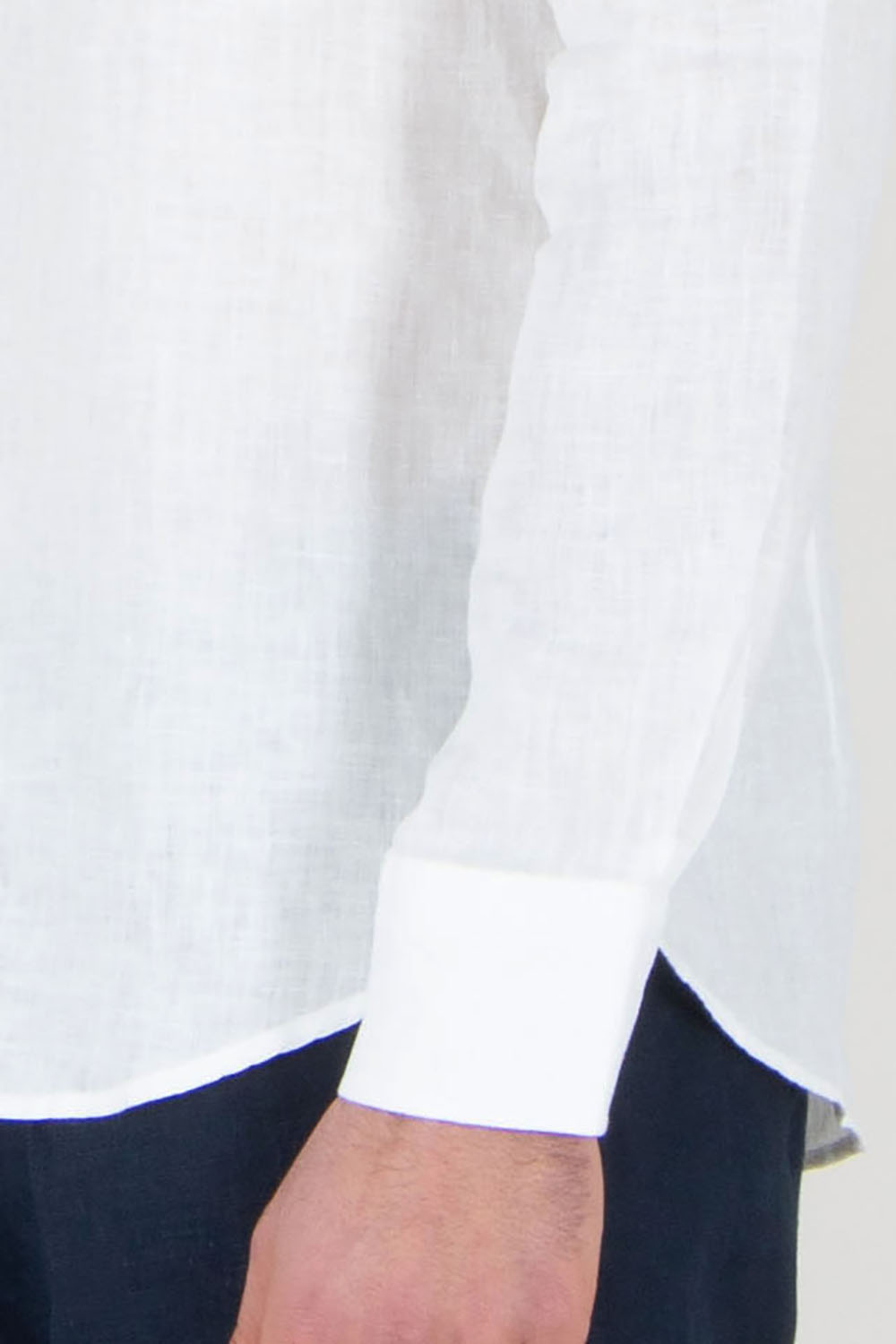 AURÉLIEN Slim Fit Linen Shirt Seaside