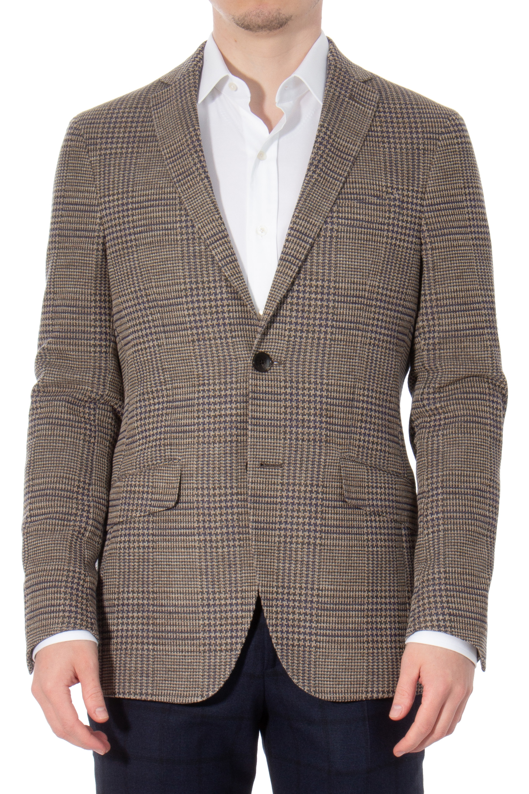 ETRO Glencheck Virgin Wool Blend Jacket