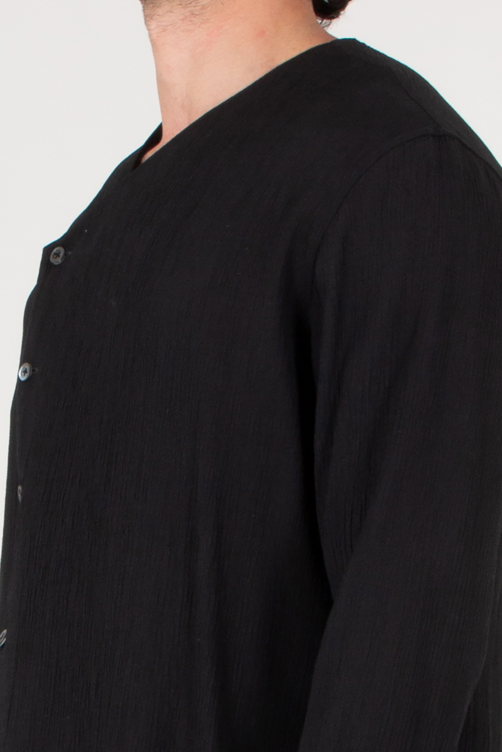 EMPORIO ARMANI Asymmetric Front Crêpe Shirt