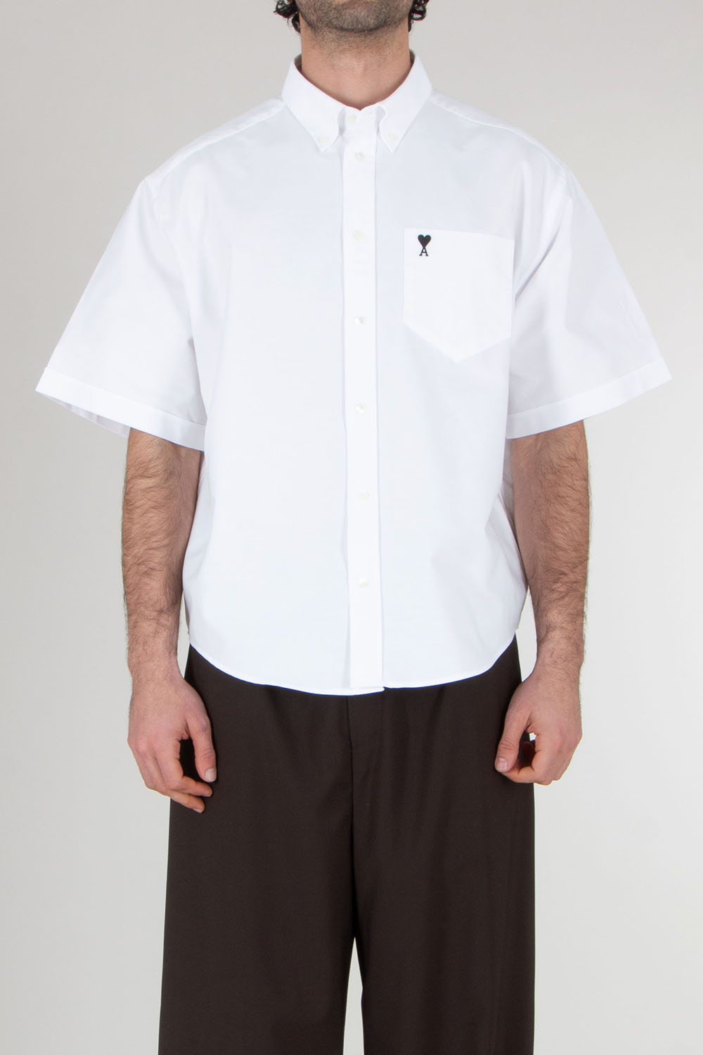 AMI PARIS Oversized Fit Short Sleeve Shirt
