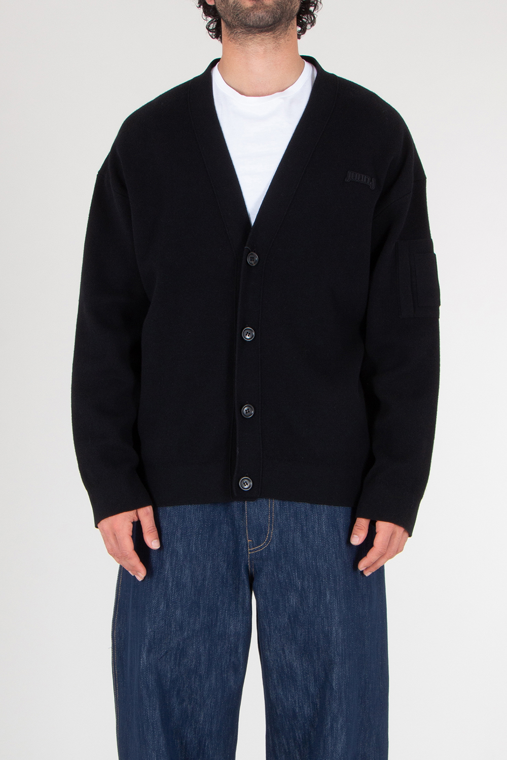 JUNN.J Oversized Cotton Wool Cardigan