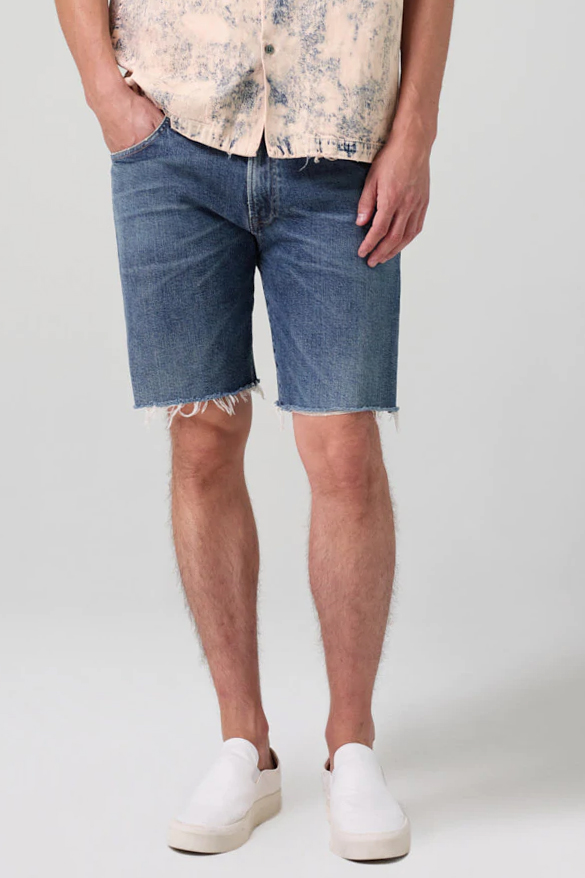 CITIZENS OF HUMANITY Cotton Stretch Denim Shorts Adler