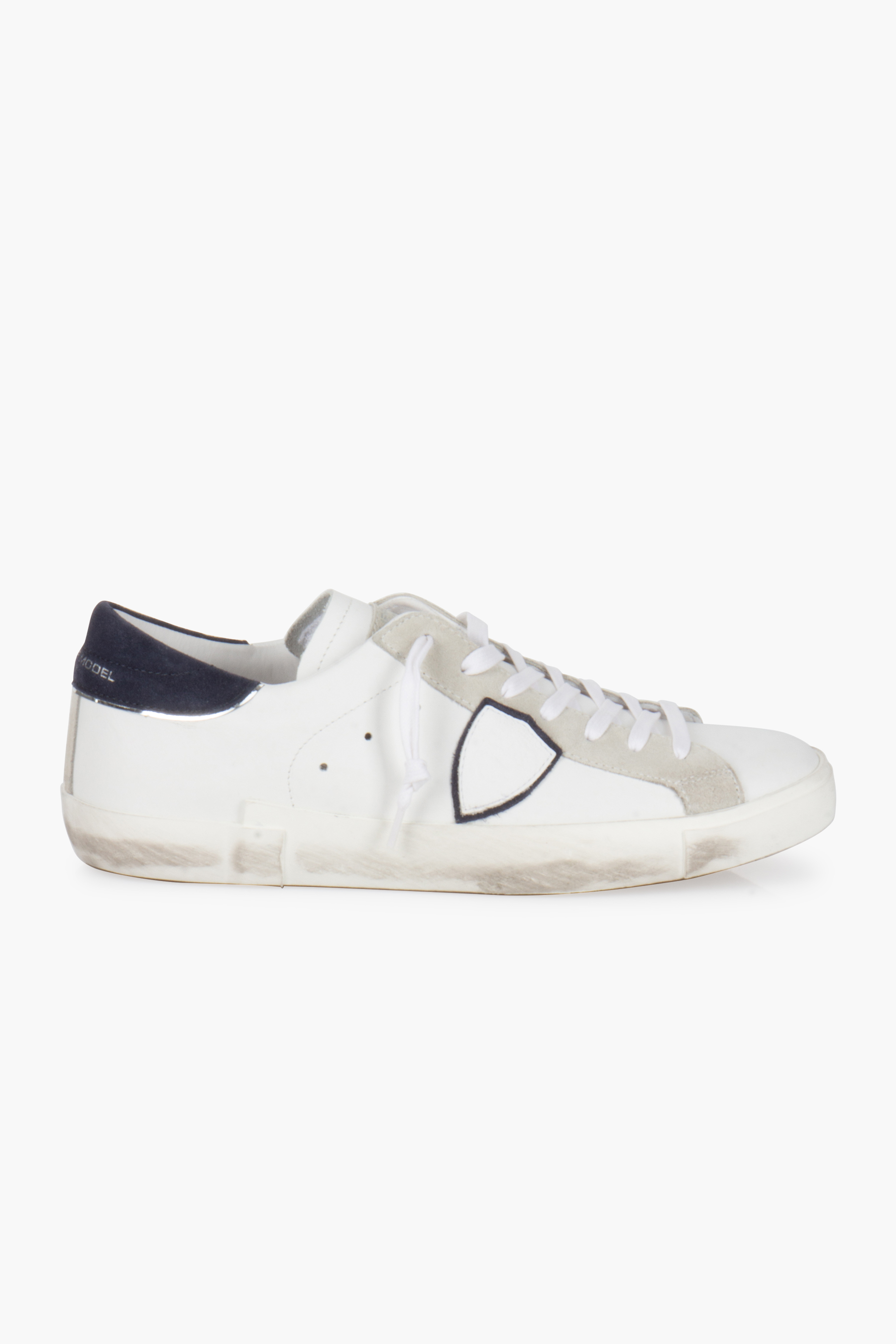 PHILIPPE MODEL Leather Sneakers Prsx Low Bekleidung, Schuhwerk, Schuh, Sneaker