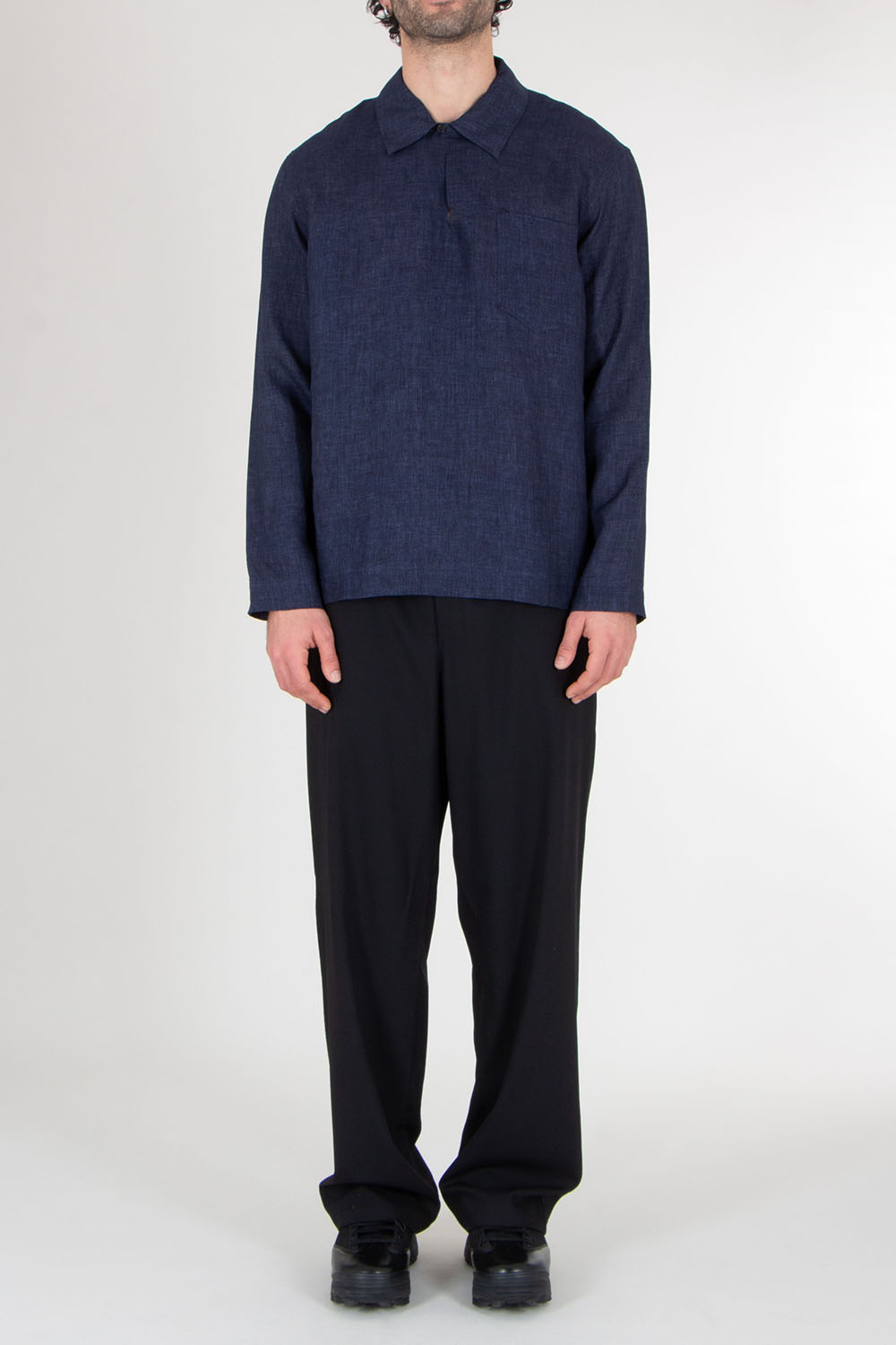 PAUL SMITH Oversized Linen Shirt Reines