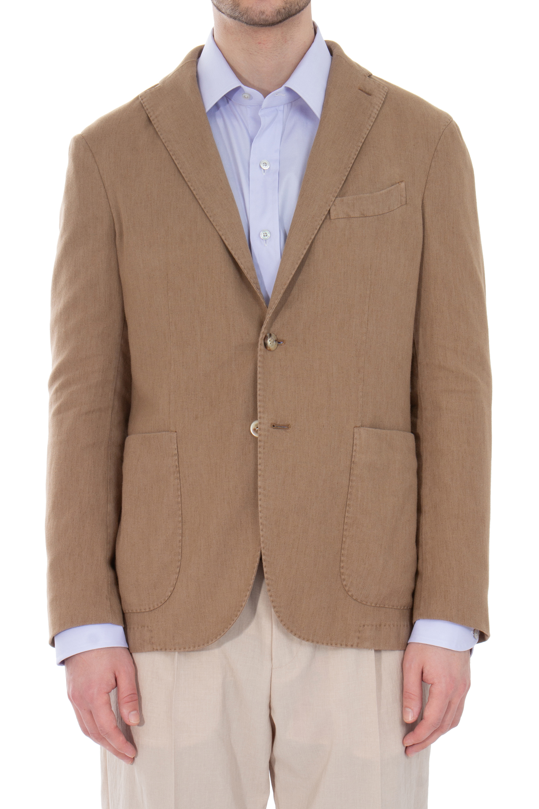 BOGLIOLI Regular Fit Cotton-Linen Blend K-Jacket