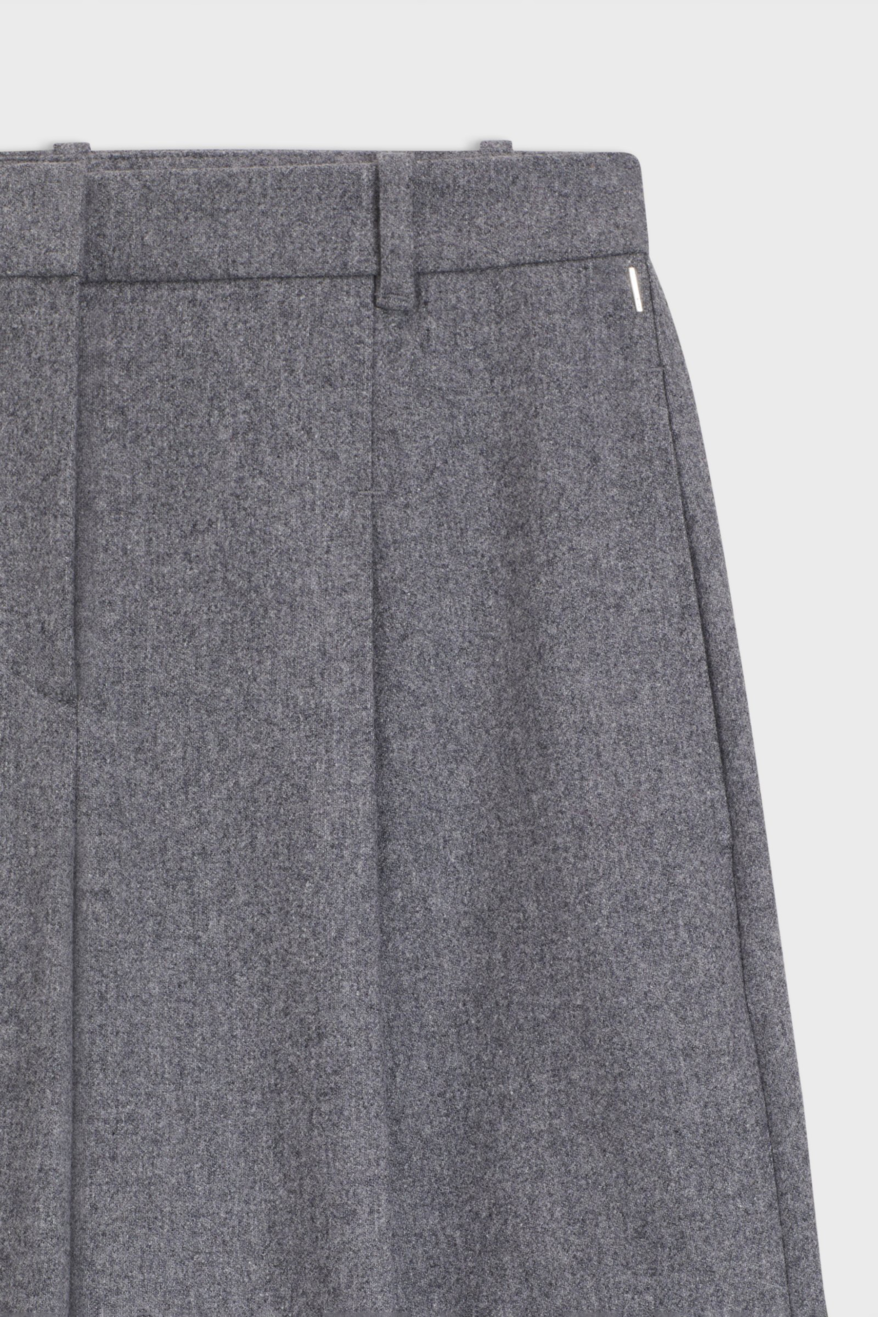 BOSS Extra Long Wide Leg Recycled Wool-Lyocell Blend Flannel Pants Tiana Bekleidung, Rock, Kurze Hosen, Hosen, Mantel