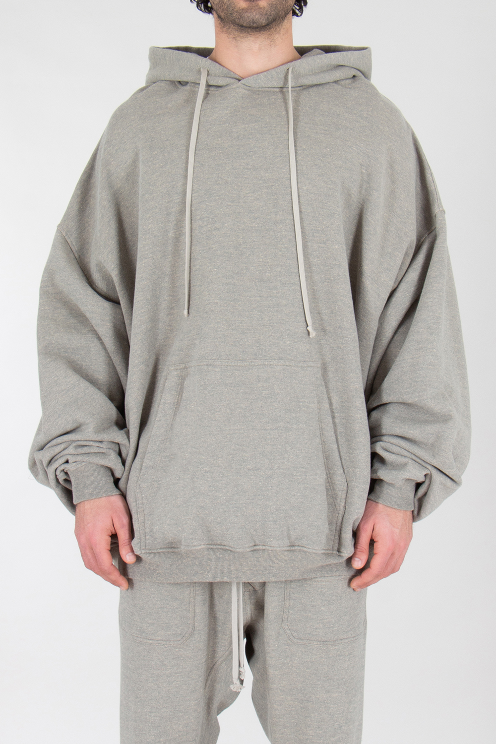 RICK OWENS DRKSHDW Oversized Organic Cotton Mix Hoodie