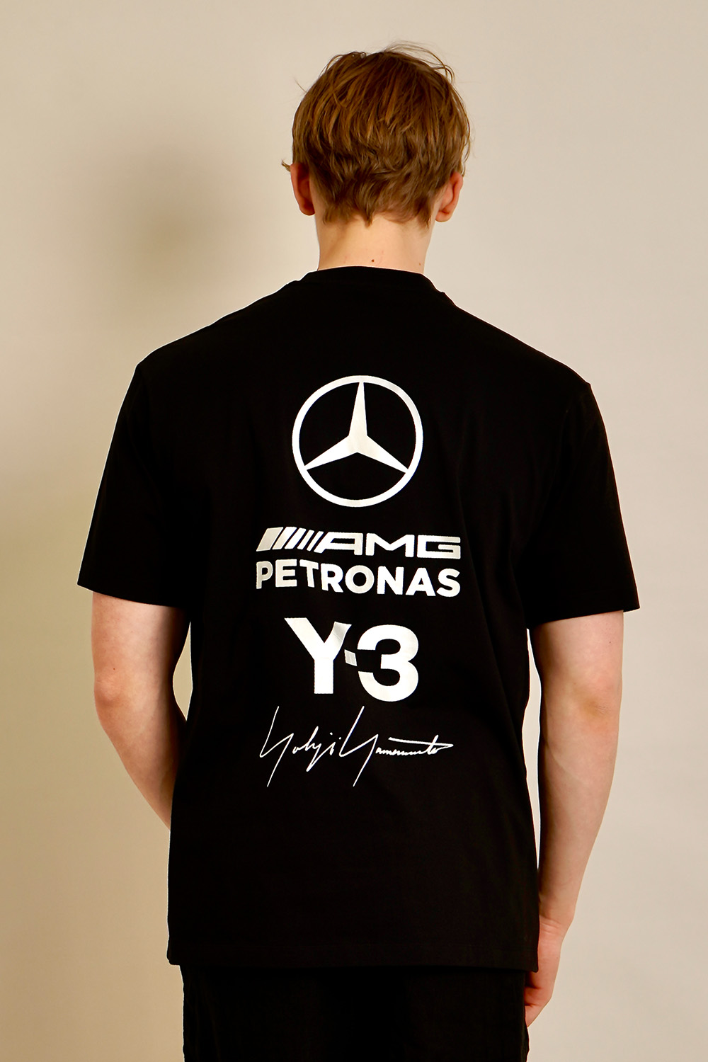 Y-3 x MERCEDES AMG PETRONAS Regular Fit Graphic Print Cotton T-Shirt