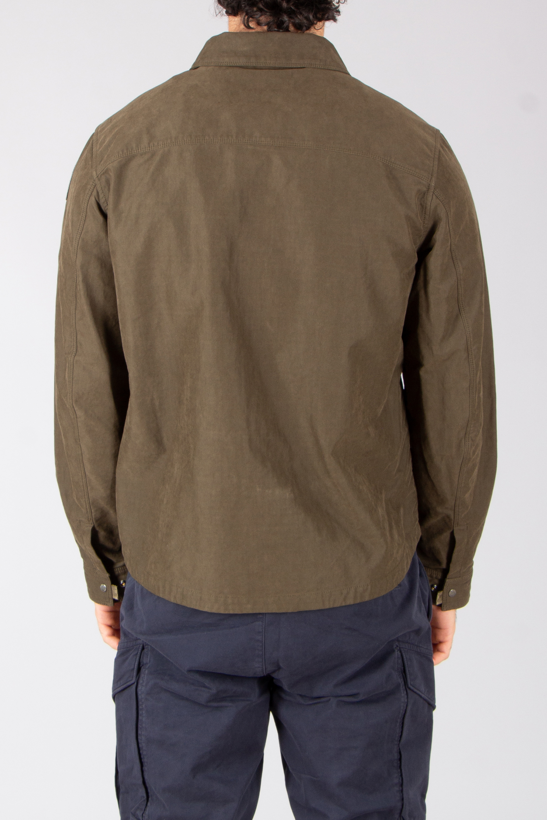 PARAJUMPERS Regular Fit Brushed Cotton Blend Moleskin Overshirt Miura Bekleidung, Mantel, Jacke, Langarm, Blazer