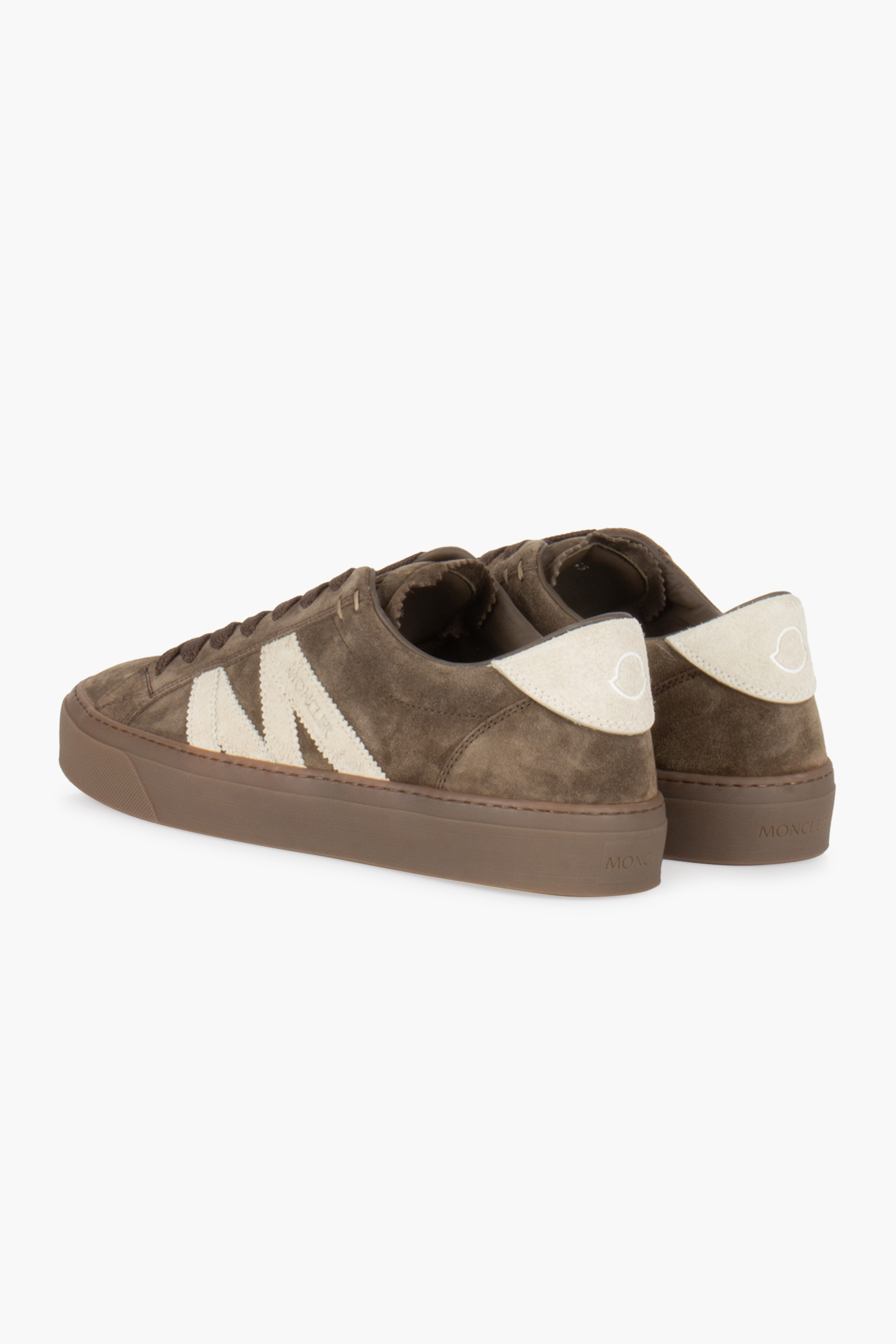 MONCLER Suede Sneakers Monaco2 Wildleder, Kleidung, Schuhwerk, Schuh, Sneaker