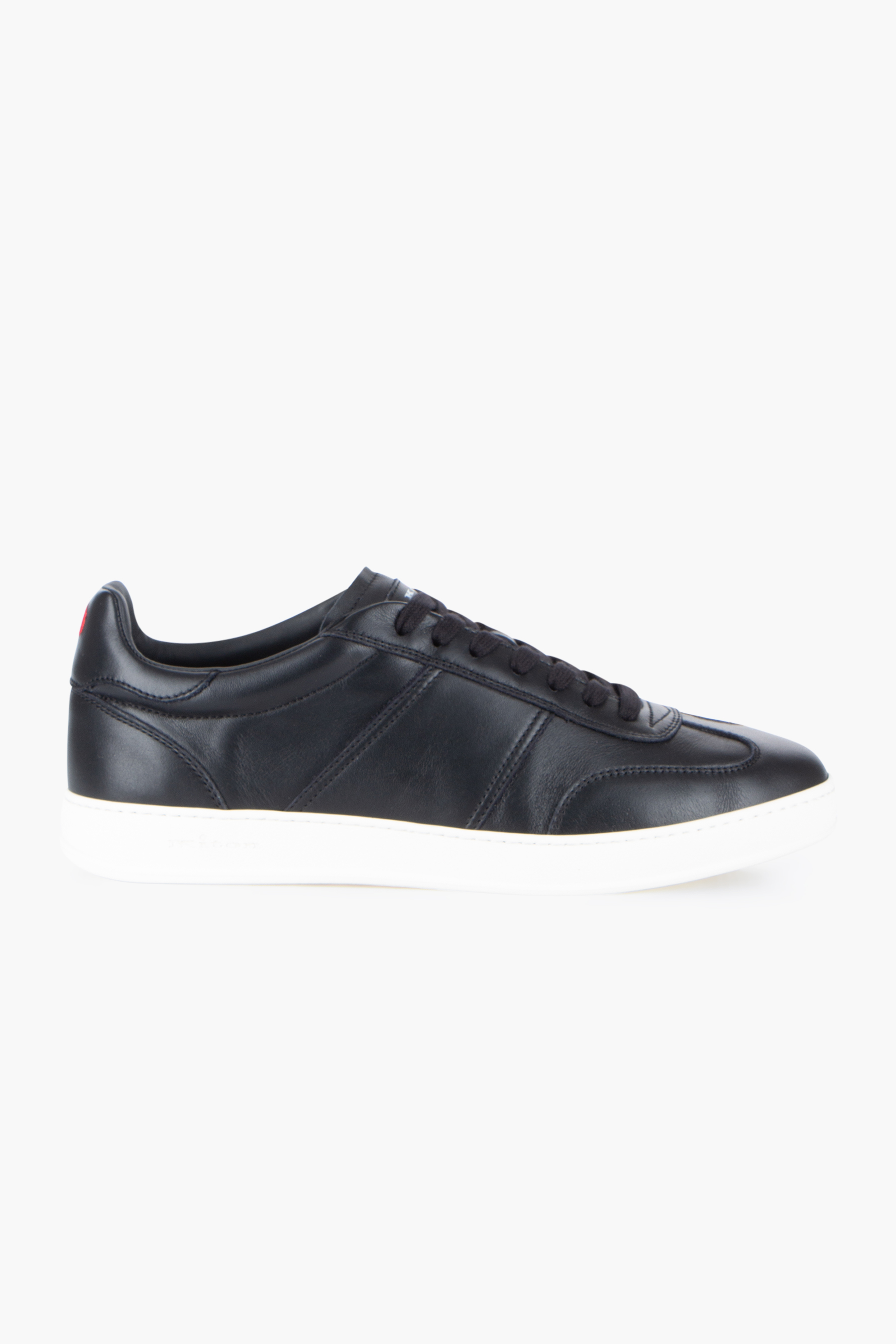 KITON Calf Leather Paneled Sneakers