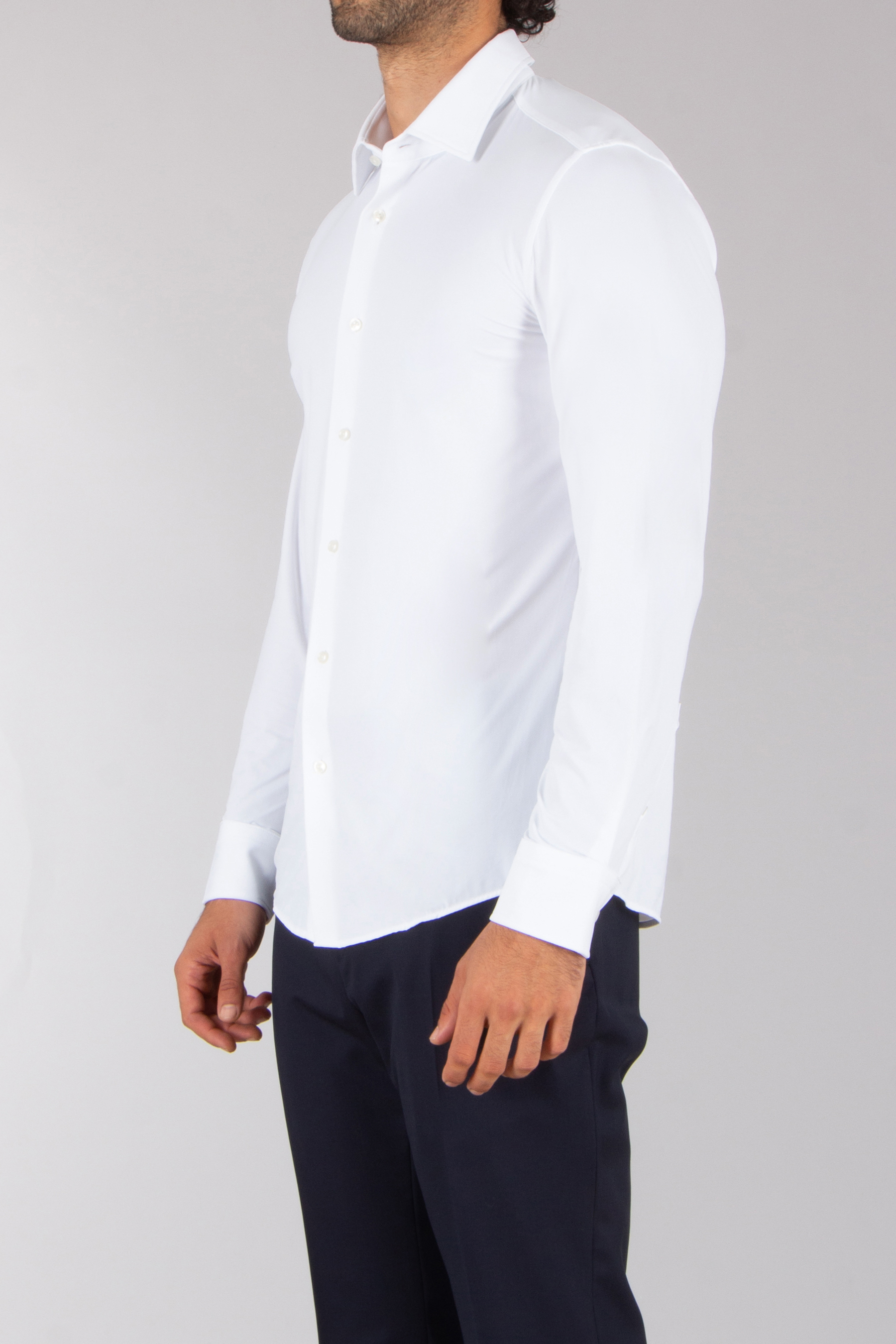 BOSS Slim Fit Recycled Nylon Stretch Shirt P-Hank Bekleidung, Hemd, Kleid, Hemd, Langarm, Ärmel