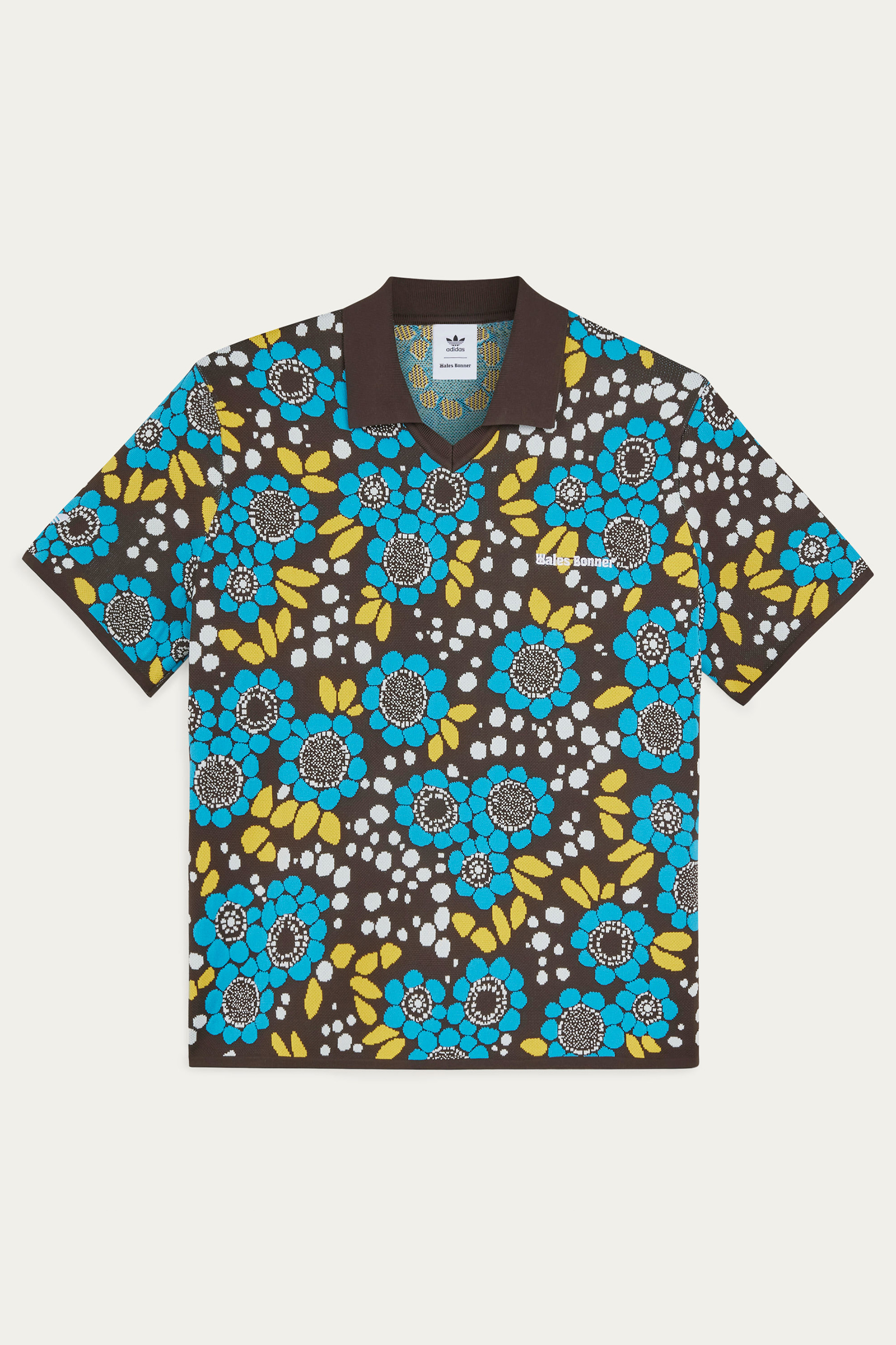 ADIDAS X Wales Bonner Floral Knit Polo ADIDAS X Wales Bonner Floral Knit Polo
