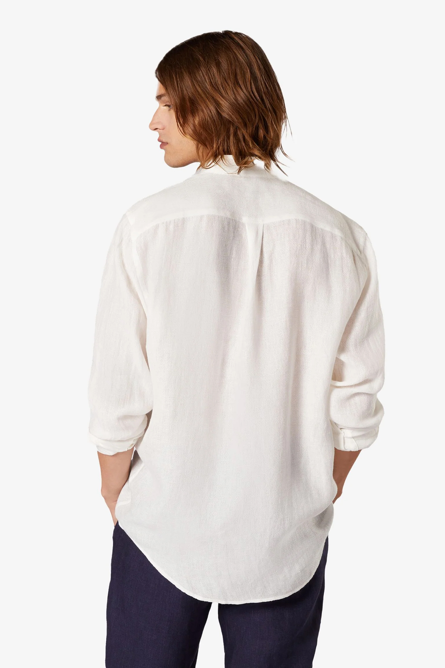 SEASE Linen Fish Tail Shirt