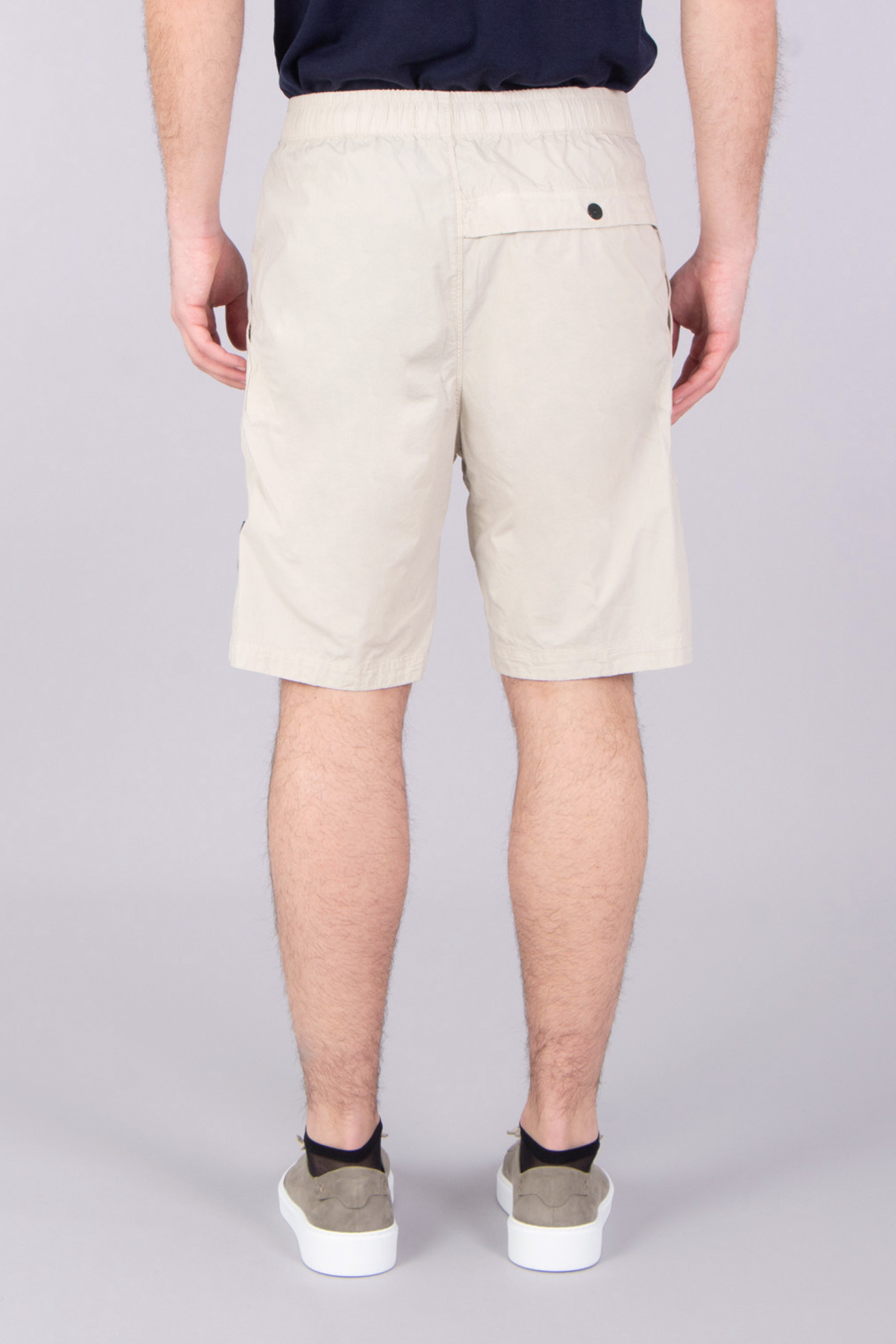 STONE ISLAND Comfort Fit Stretch Cotton Tela 'Paracadute' Bermuda Shorts Bekleidung, Kurze Hosen, Person, Schuh, Khaki