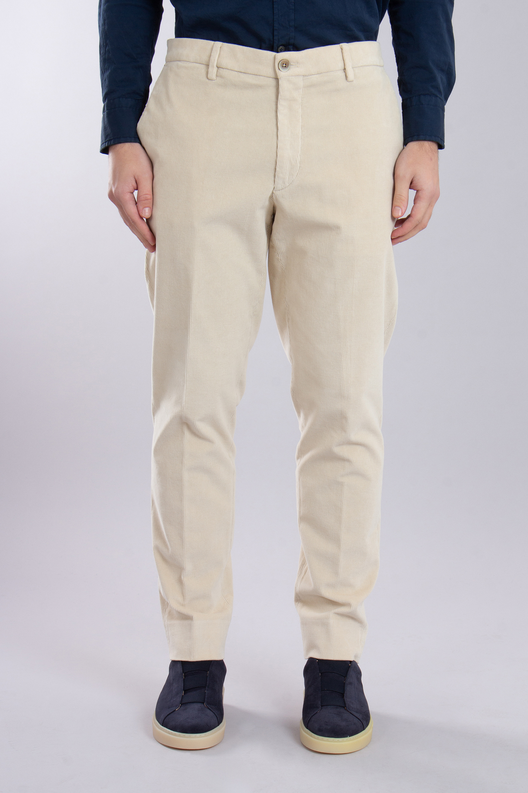 GTA Cotton-Modal-Stretch Corduroy Pants Davide