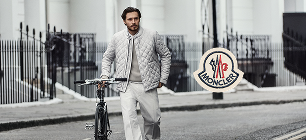MONCLER Herbst / Winter Kollektion für Herren, Mann, Jacke, Fahrrad auf der Straße