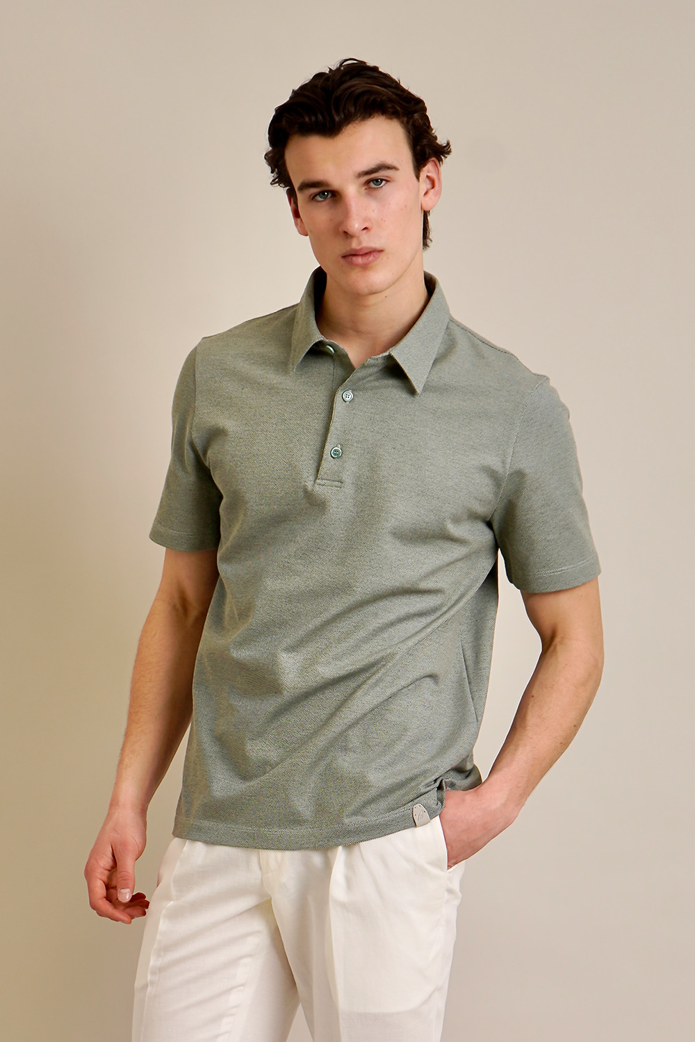 BRIONI Regular Fit Organic Cotton Piqué Polo Shirt