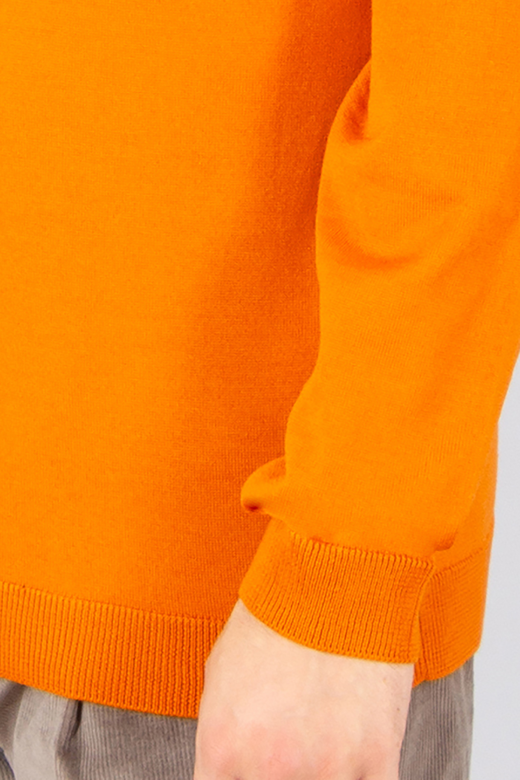ROBERTO COLLINA Regular Fit Extra-Fine Wool Crew Neck Sweater Langarm, Ärmel, Strickwaren, Pullover, Person