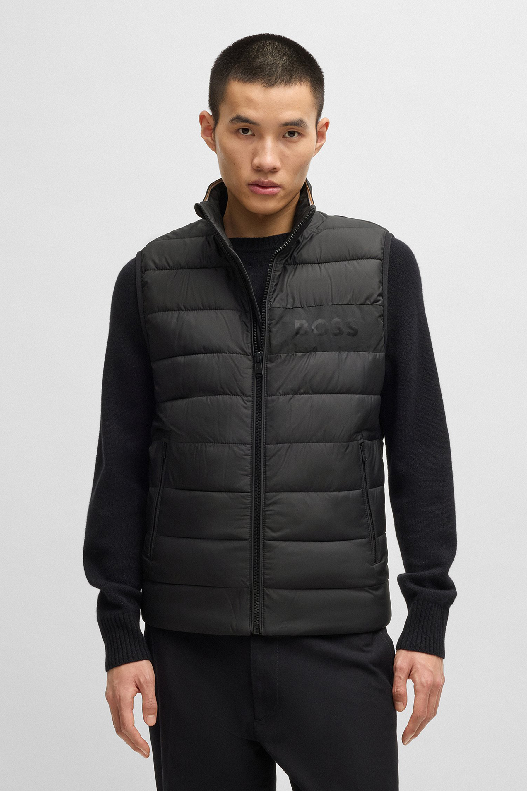 BOSS Regular Fit Recycled Polyester Gilet H-Cenito