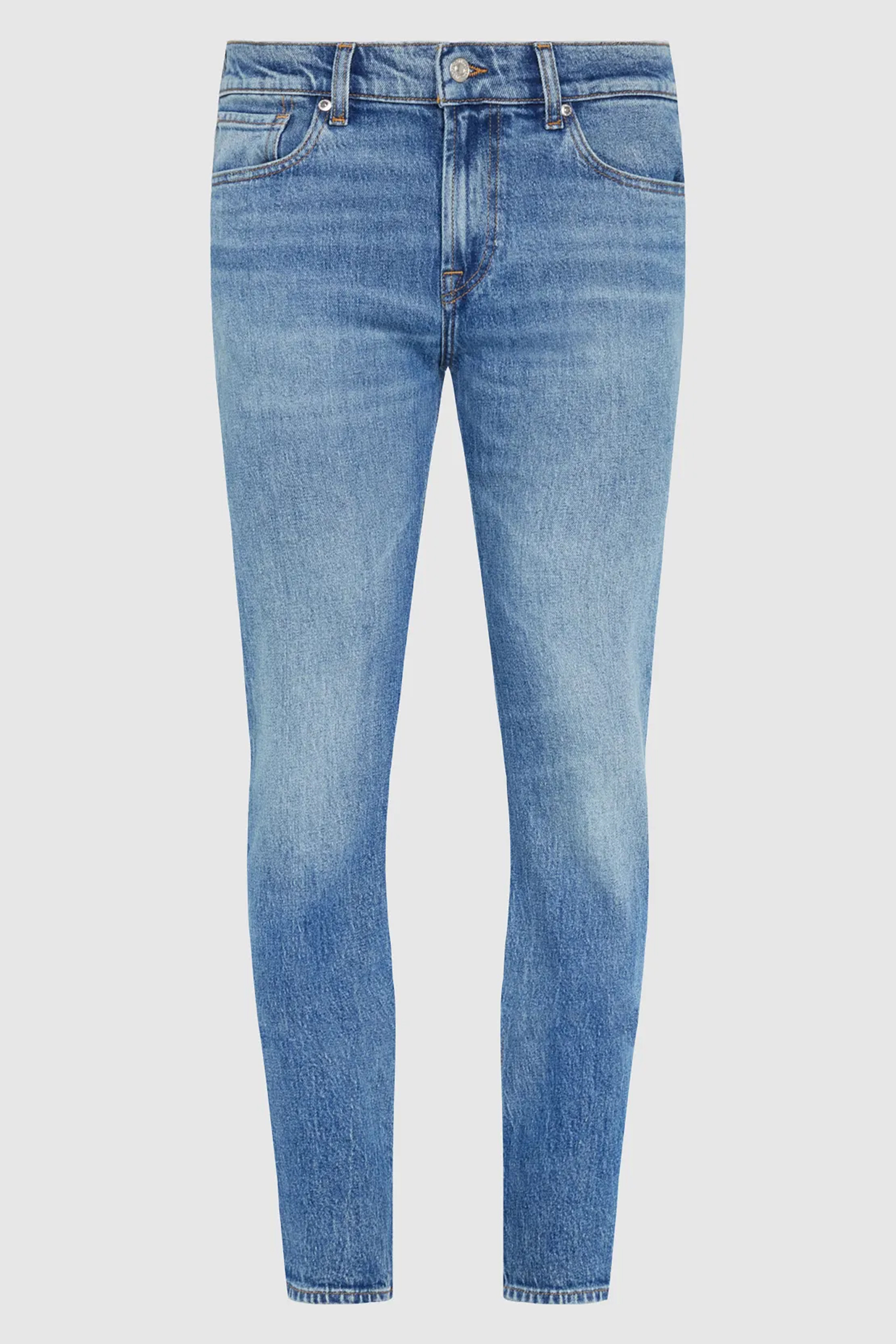 7 FOR ALL MANKIND Cotton Stretch Denim Jeans Slimmy Underline 7 FOR ALL MANKIND Cotton Stretch Denim Jeans Slimmy Underline