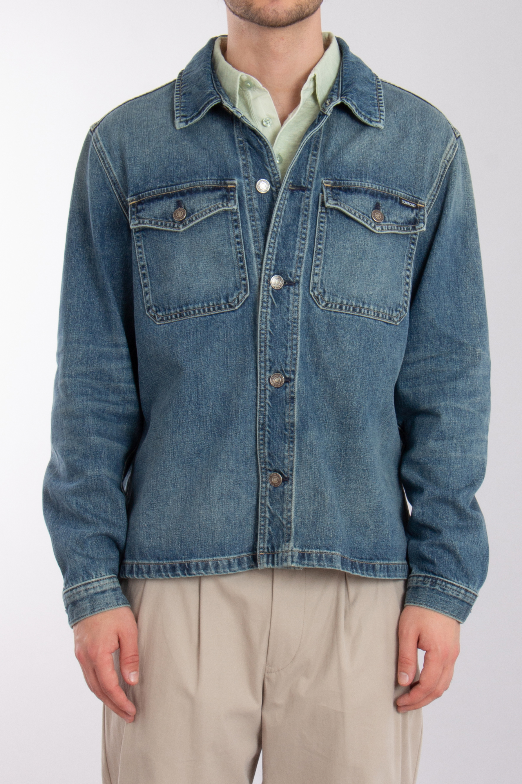 TOM FORD Cotton Denim Shirt Jacket TOM FORD Cotton Denim Shirt Jacket
