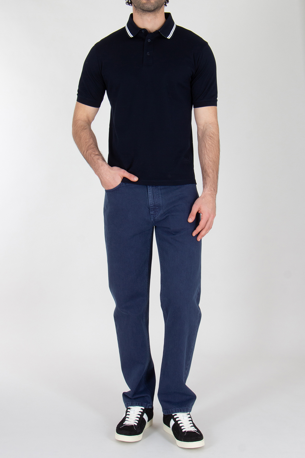 HERNO Regular Fit Cotton Polo Shirt