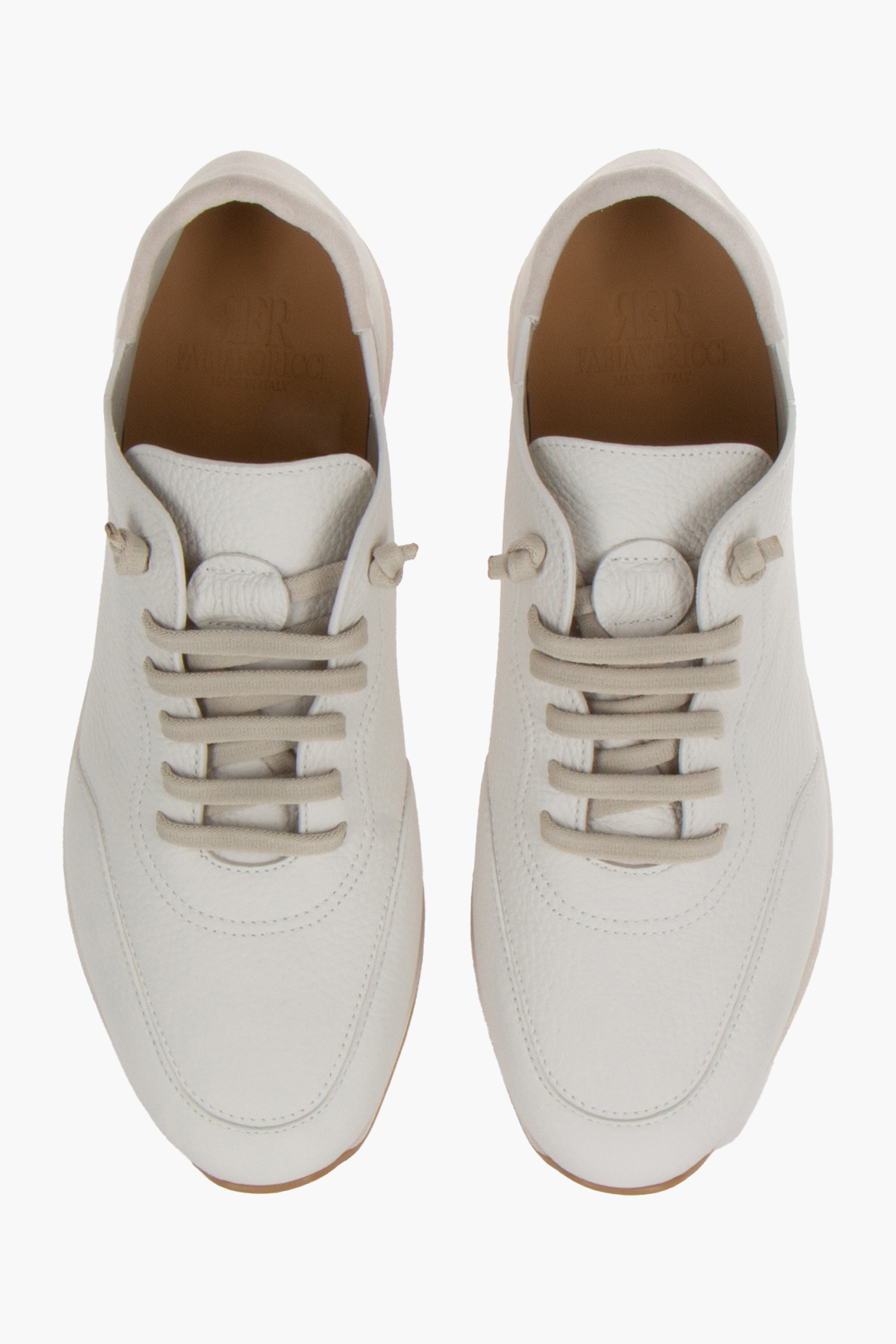 FABIANO RICCI  Grained Leather Sneakers