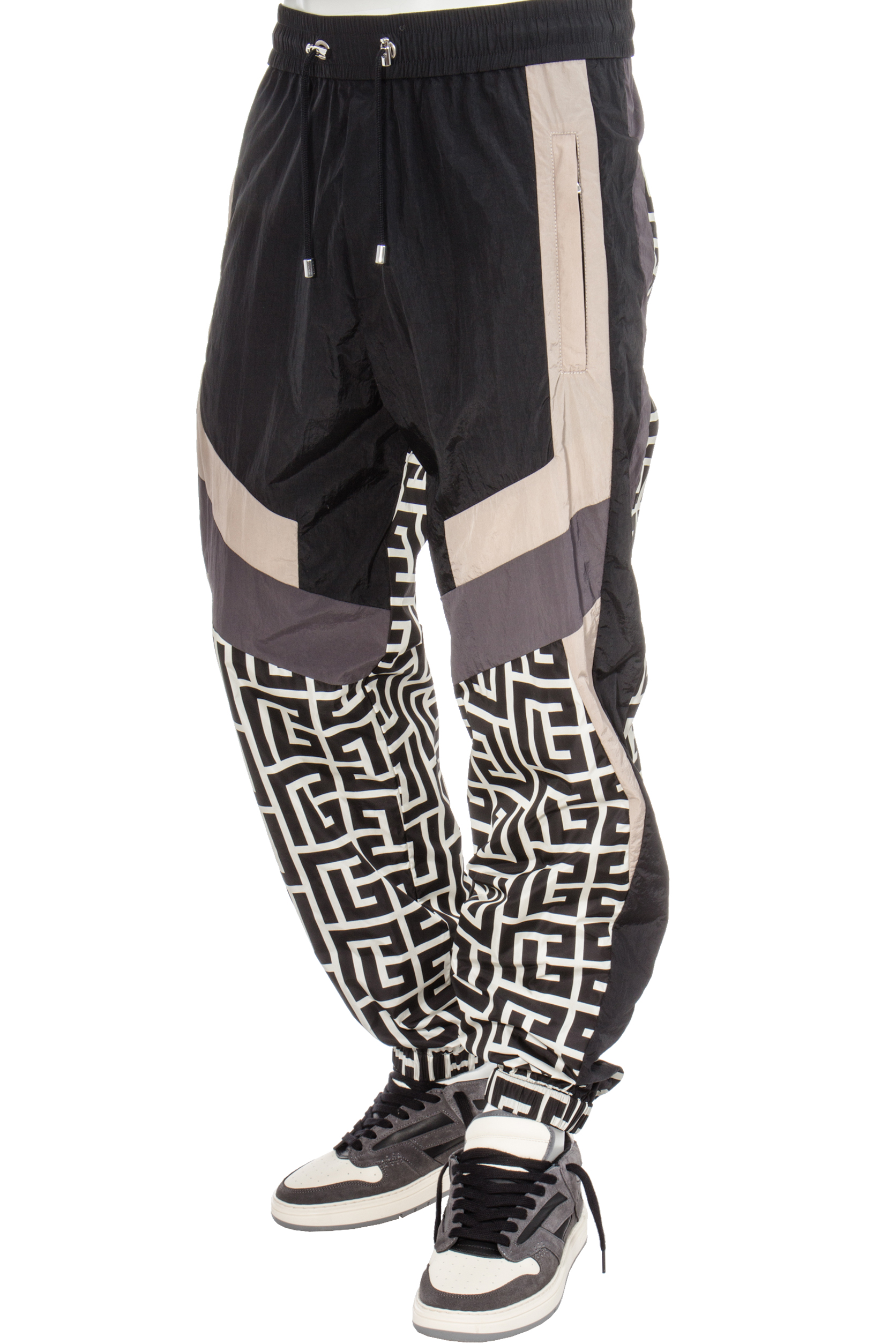 BALMAIN Monogram Pattern Trackpants