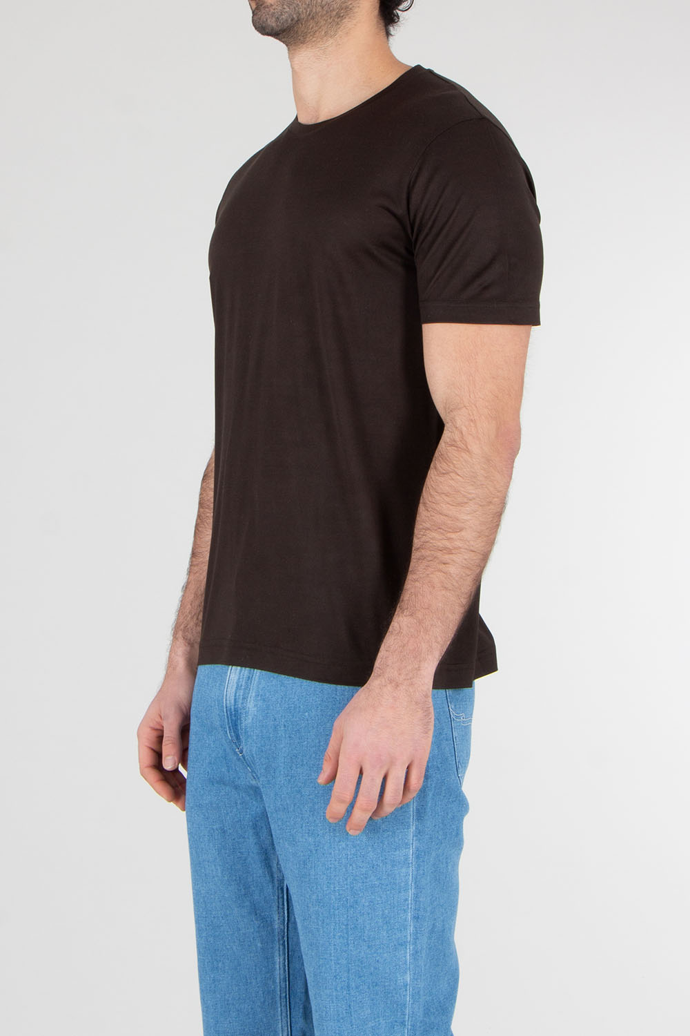 STEFAN BRANDT Regular Fit Silk Jersey T-Shirt Enno