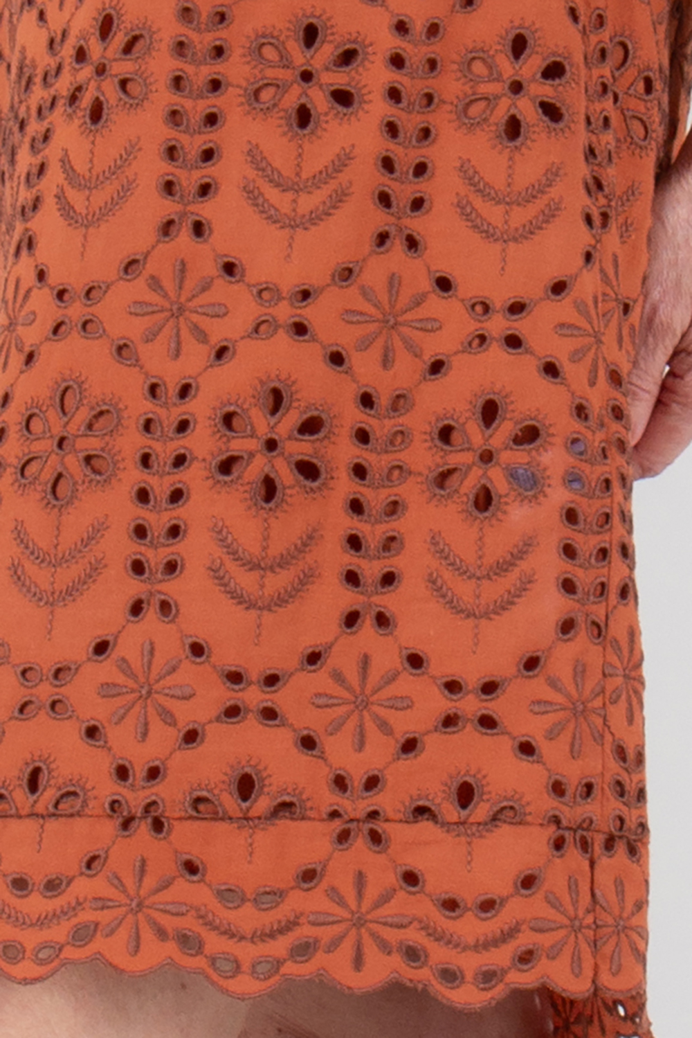 PAUL SMITH Light Tunic Dress With All-Over Cutwork