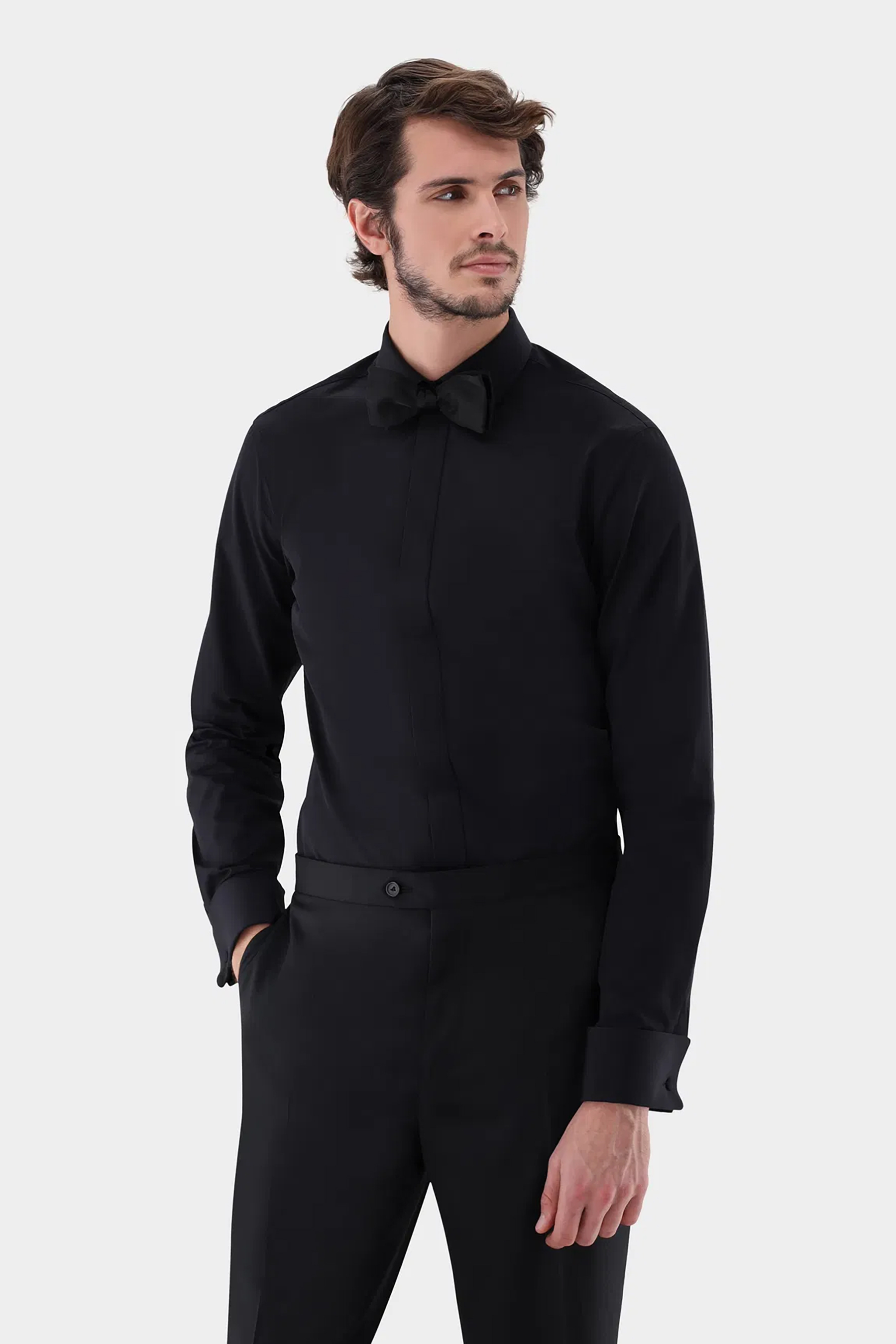 VAN LAACK Slim Fit Cotton Tuxedo Shirt Scalo-DSF Hemd, Formelle Kleidung, Anzug, Langarm, Smoking