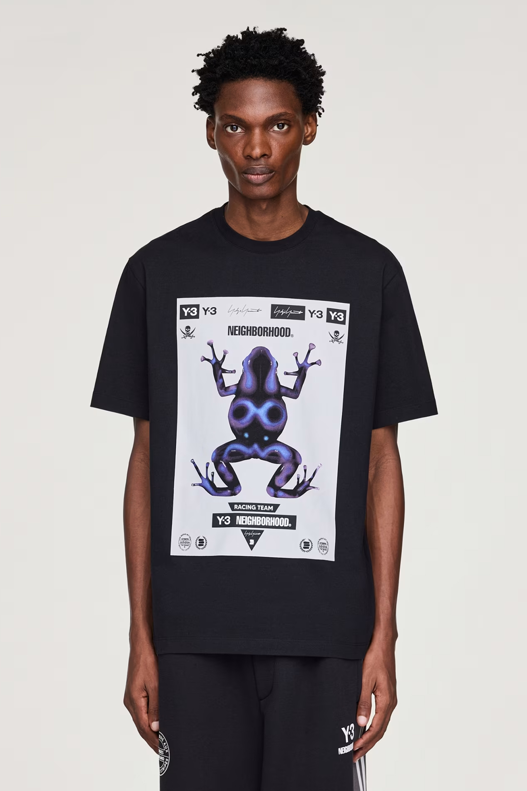 Y-3 x NEIGHBORHOOD Loose Fit Cotton Jersey Graphic T-Shirt T-shirt, Hemd, Erwachsener, Mann, Person