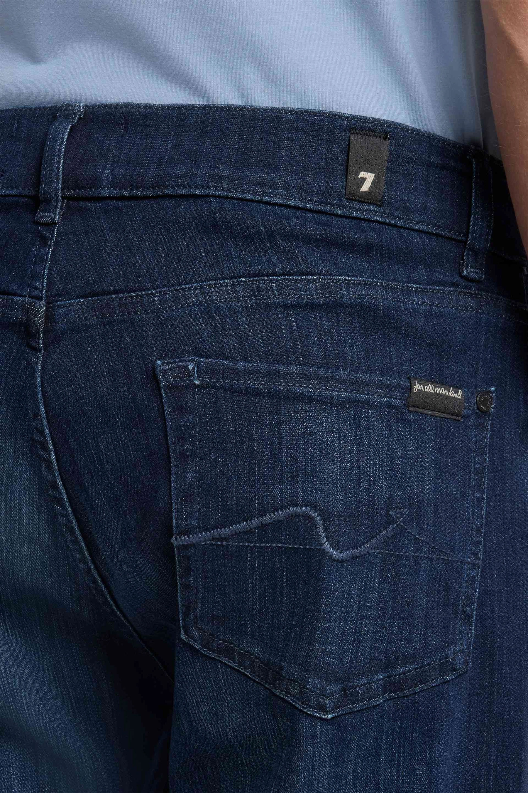 7 FOR ALL MANKIND Slim Tapered Fit Luxe Performance Plus Deep Blue Denim Jeans Slimmy Tapered Bekleidung, Jeans, Hosen