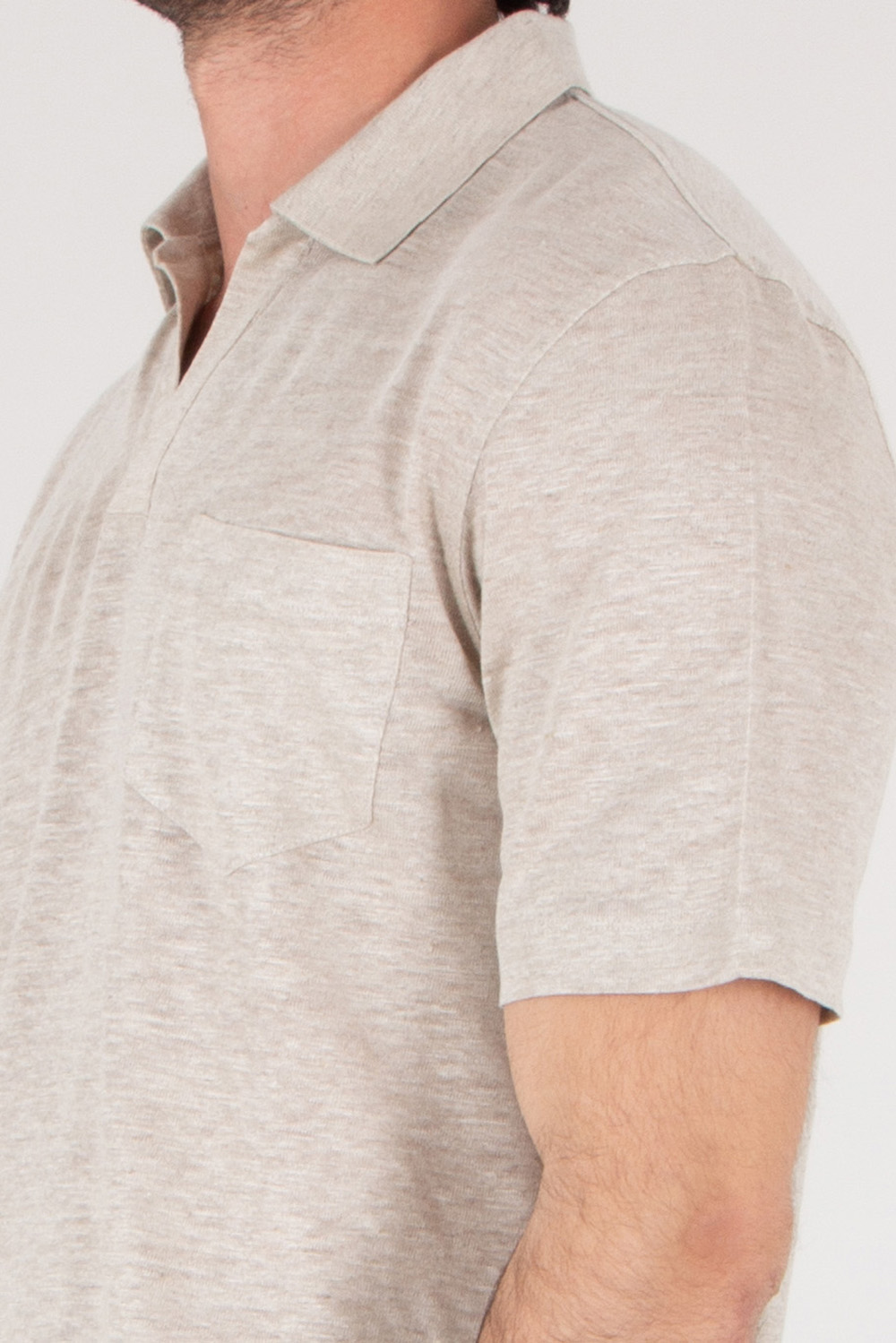 SEAESE Regular Fit Hemp Polo Shirt