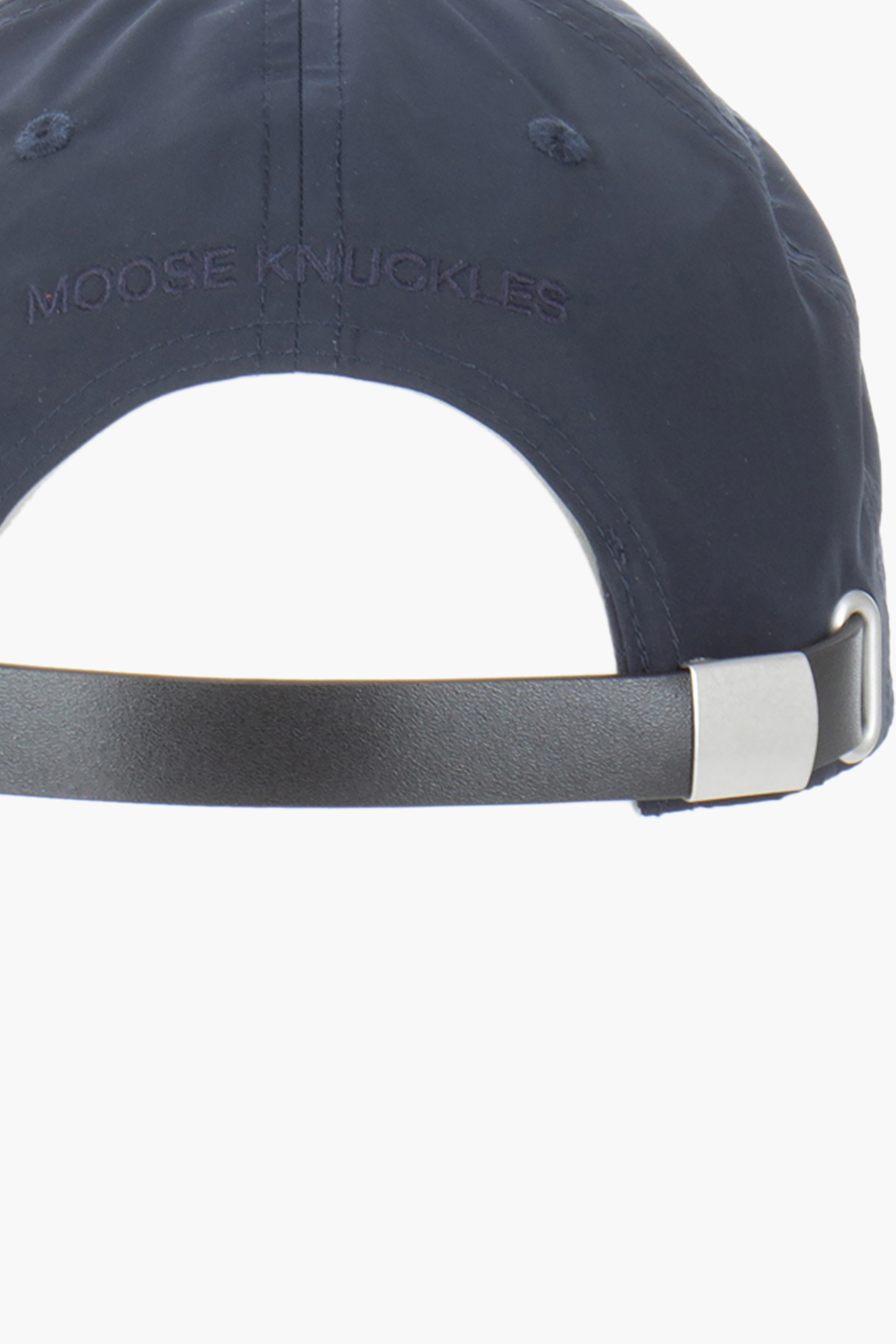 MOOSE KNUCKLES Technical Fabric Crescent Logo Cap Baseball-Kappe, Mütze, Hut, Bademode, Helm