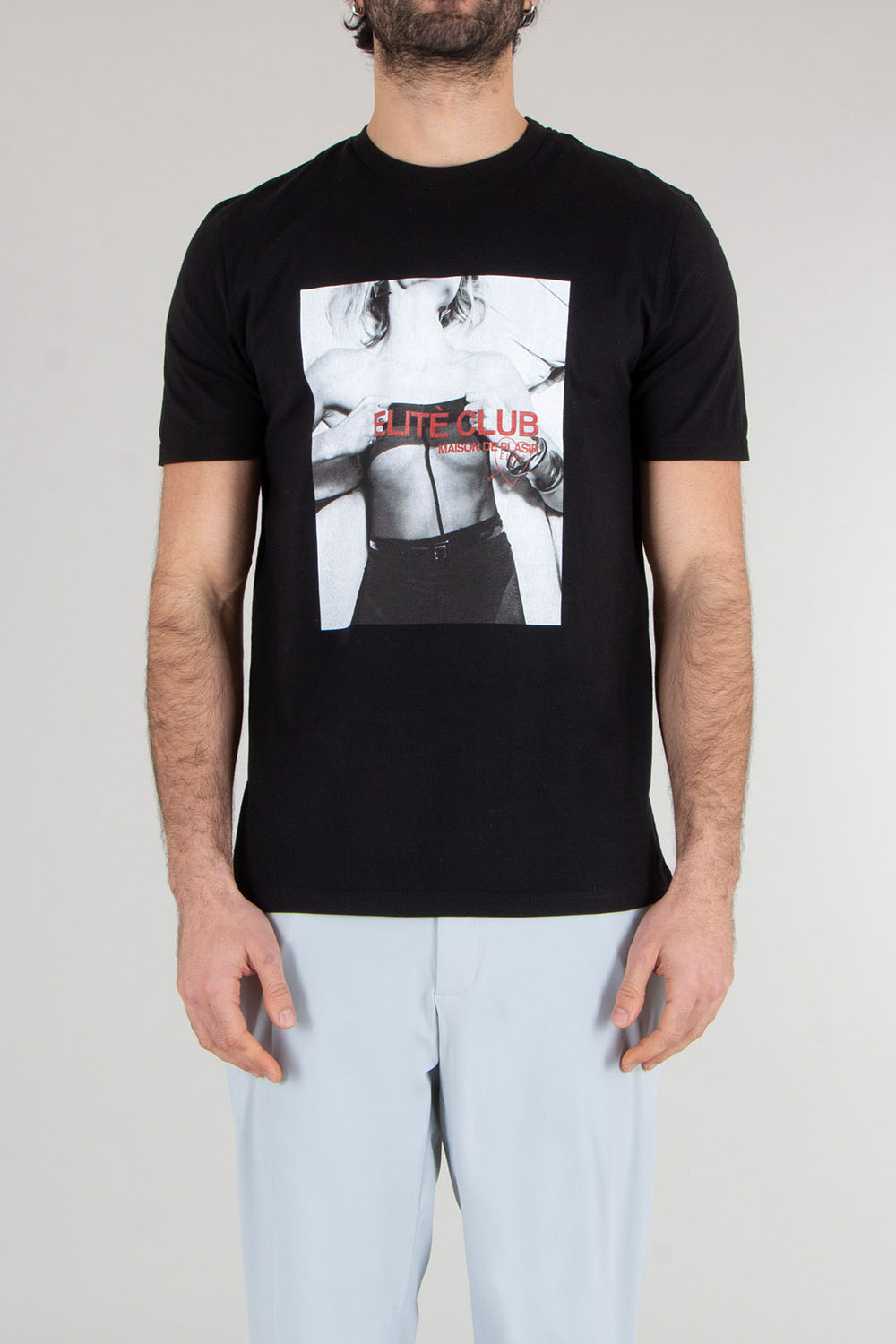 ELITÈ Regular Fit Plasir Graphic Print Cotton Jersey T-Shirt