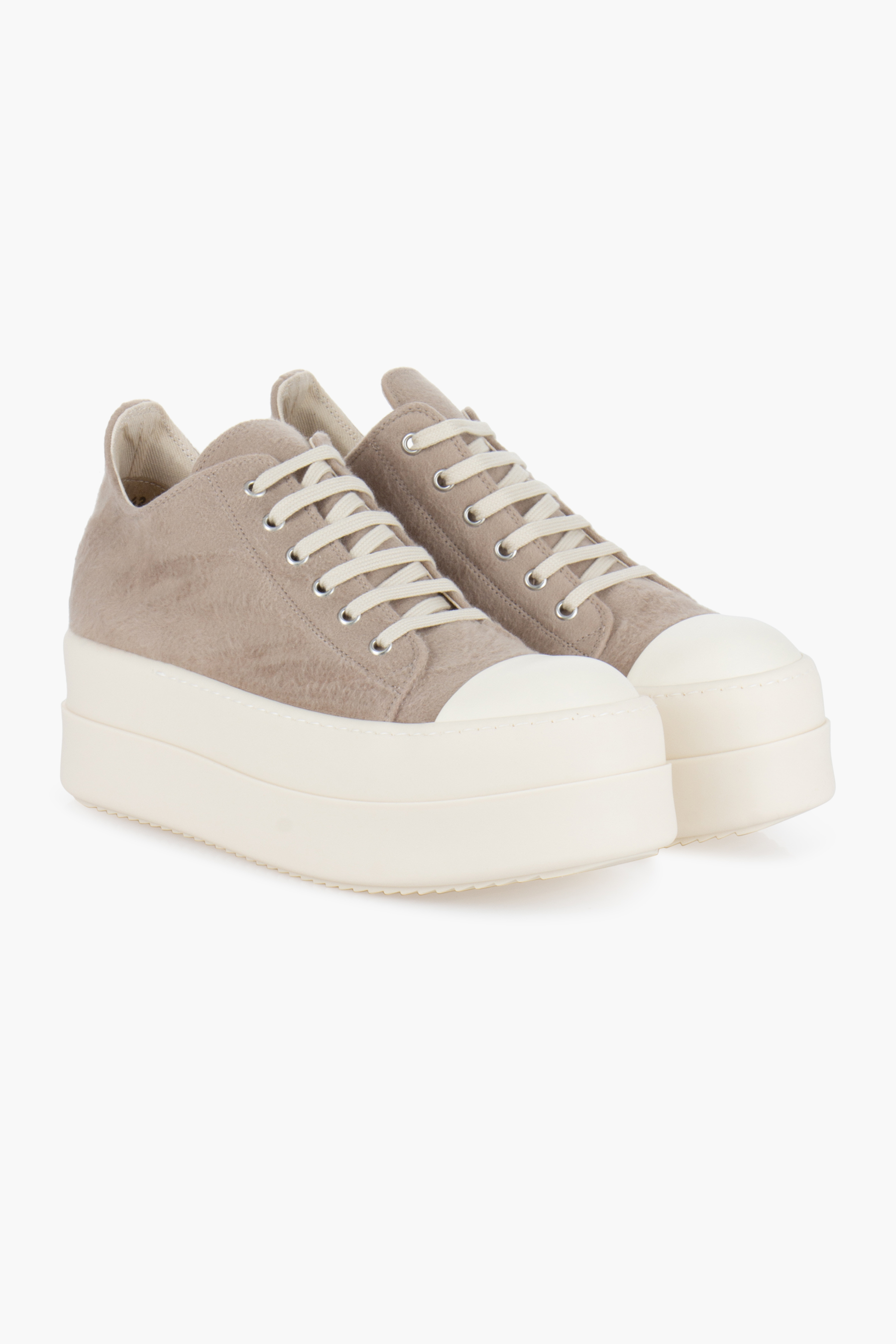 RICK OWENS DRKSHDW Denim Double Bumper Low Sneakers Bekleidung, Schuhwerk, Schuh, Sneaker, Wildleder