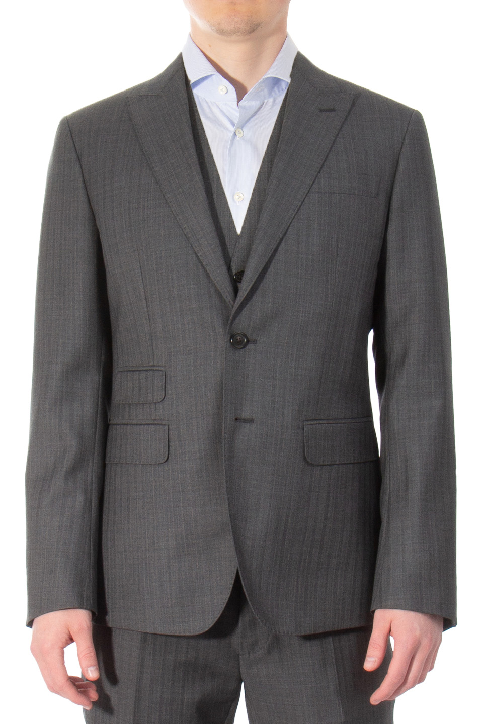 DSQUARED2 Striped Virgin Wool Suit London 