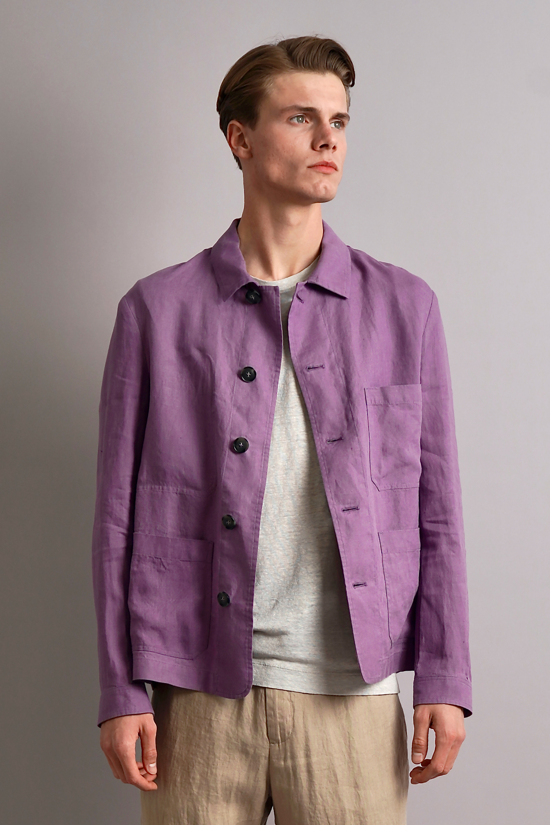CANALI Relaxed Fit Linen Overshirt CANALI Relaxed Fit Linen Overshirt