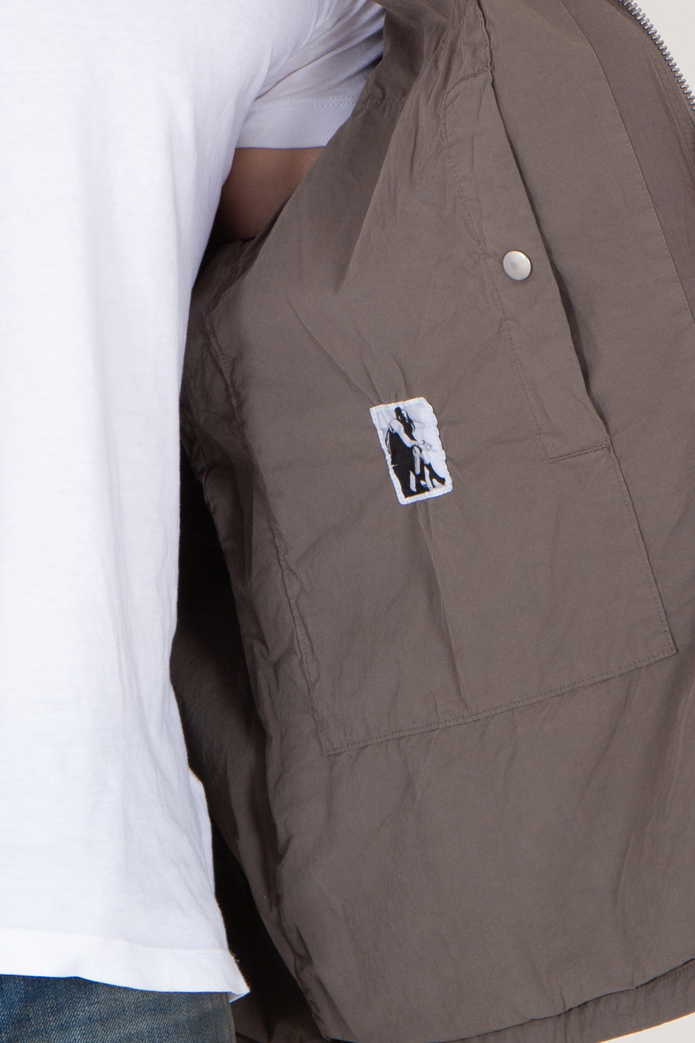 RICK OWENS DRKSHDW Zipped Jumbo Organic Ripstop Cotton Shirt Jacket